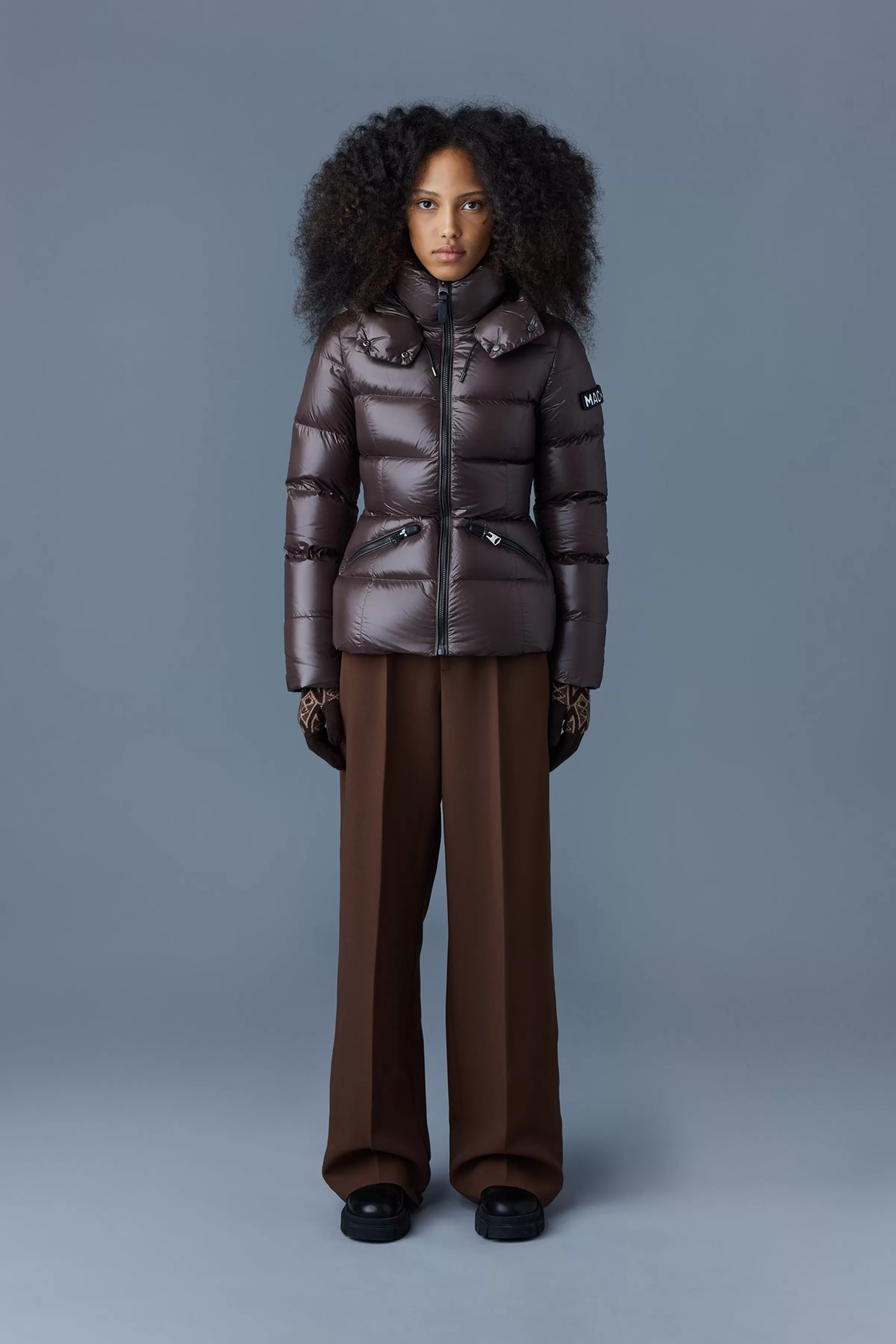 Madalyn, Lustrous Light Down Jacket With Hood For Ladies | ® US | Mackage Online
