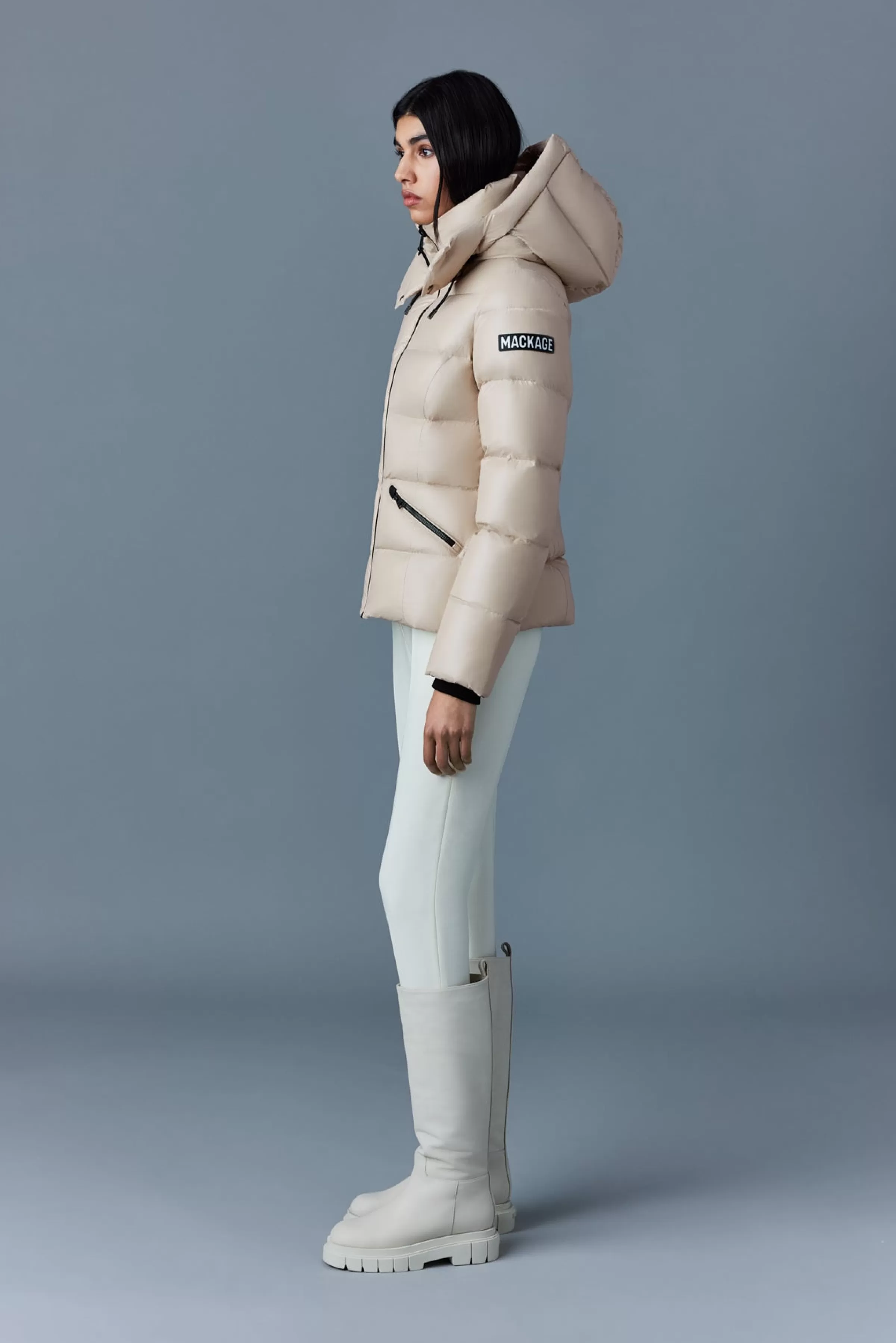 Madalyn, Lustrous Light Down Jacket With Hood For Ladies | ® US | Mackage Online