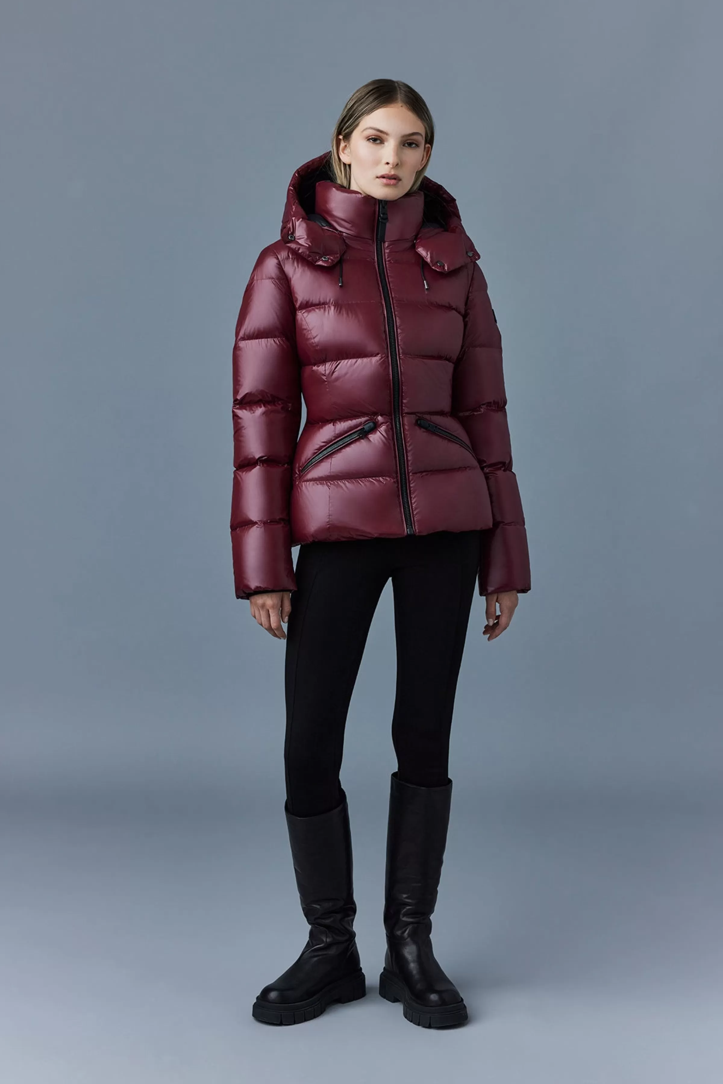 Madalyn, Lustrous Light Down Jacket With Hood For Ladies | ® US | Mackage Online