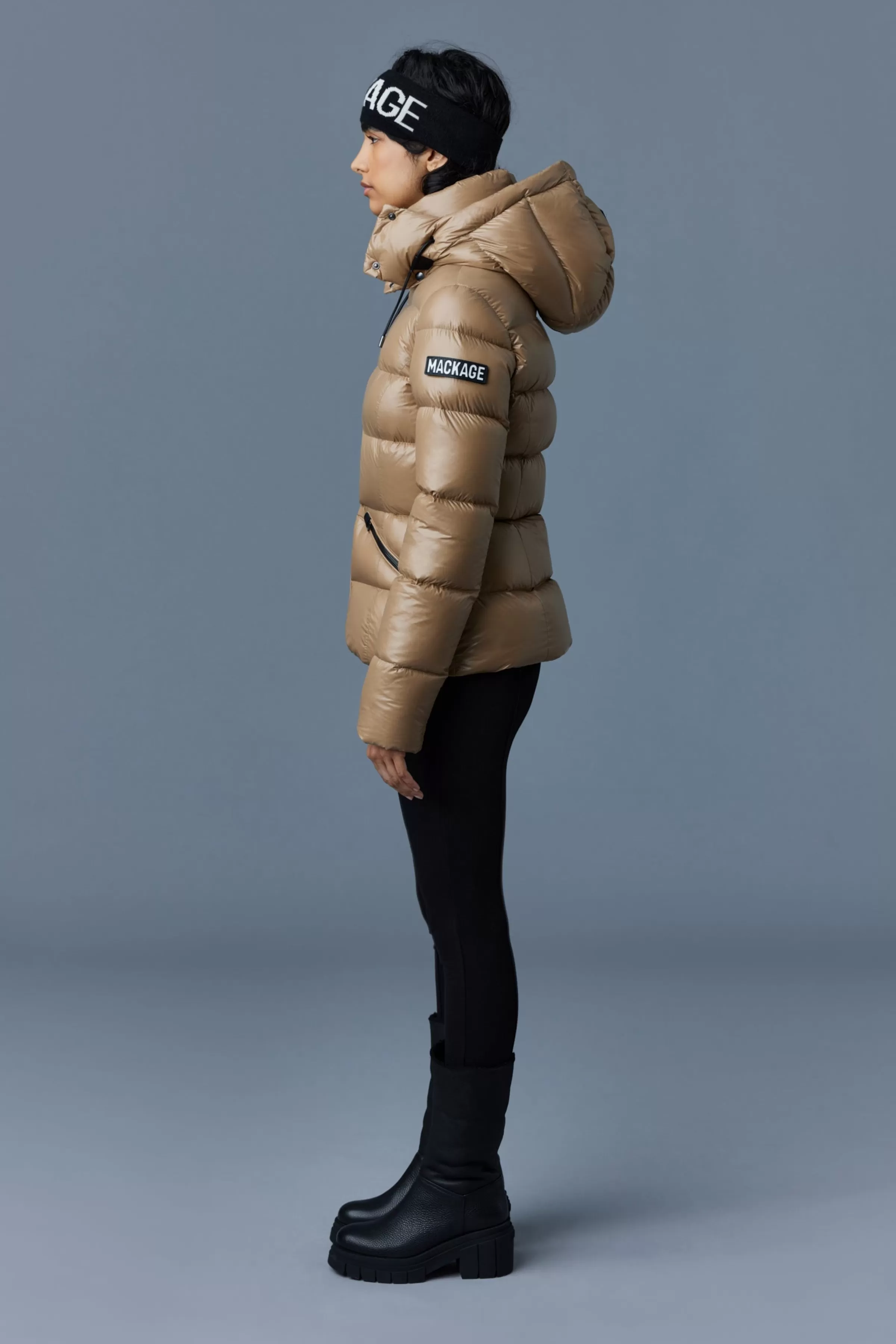 Madalyn, Lustrous Light Down Jacket With Hood For Ladies | ® US | Mackage Online