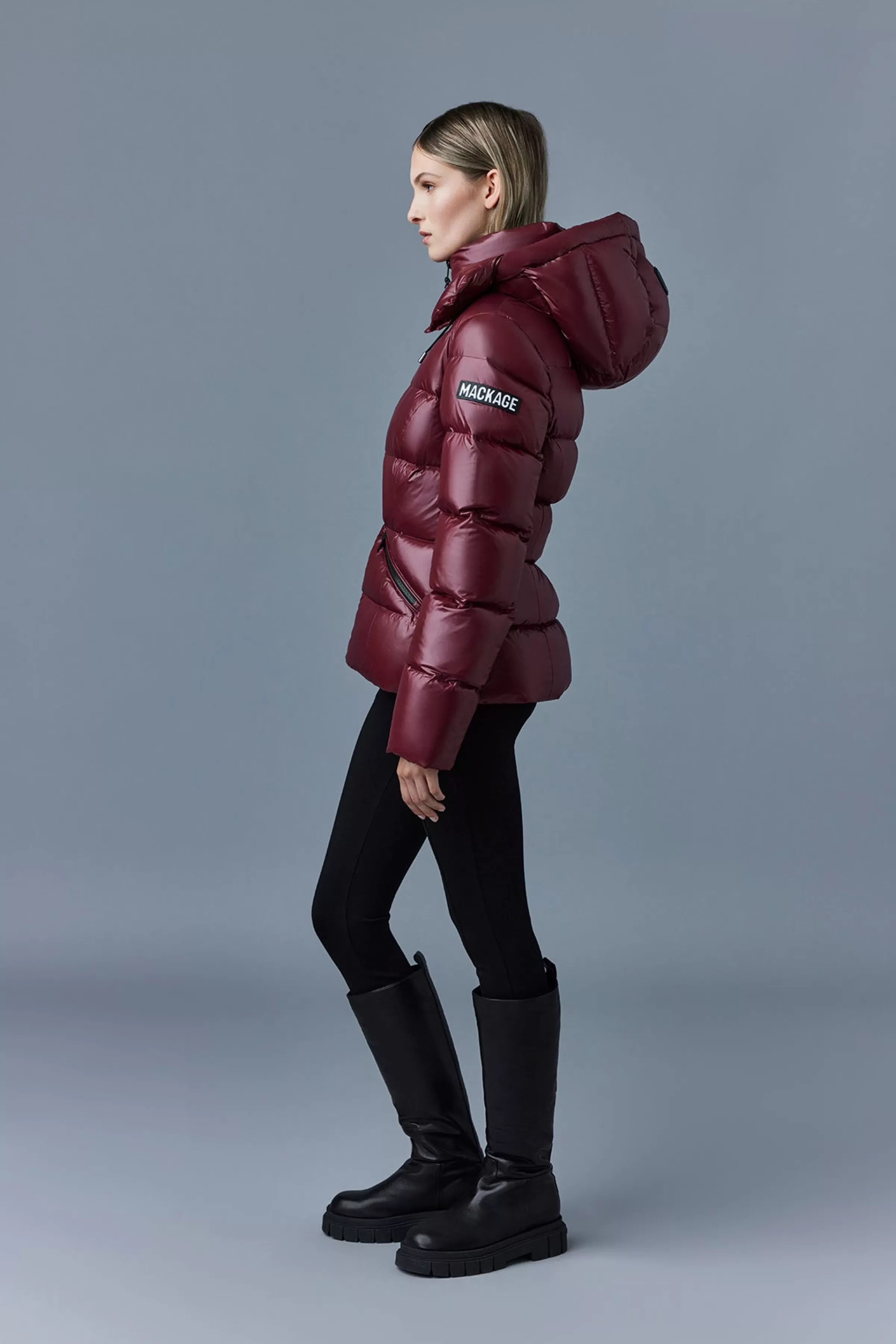 Madalyn, Lustrous Light Down Jacket With Hood For Ladies | ® US | Mackage Online