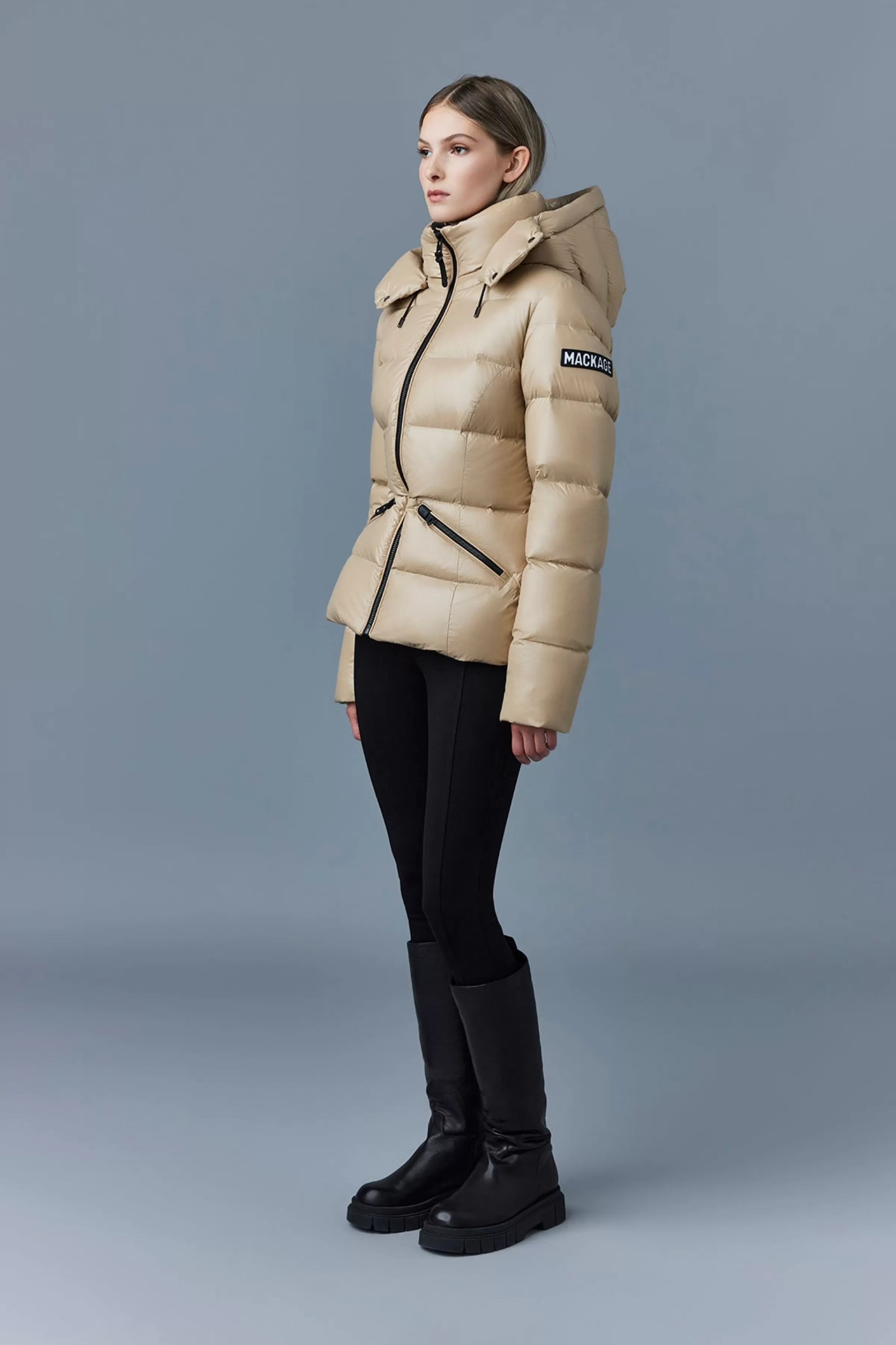 Madalyn, Lustrous Light Down Jacket With Hood For Ladies | ® US | Mackage Online