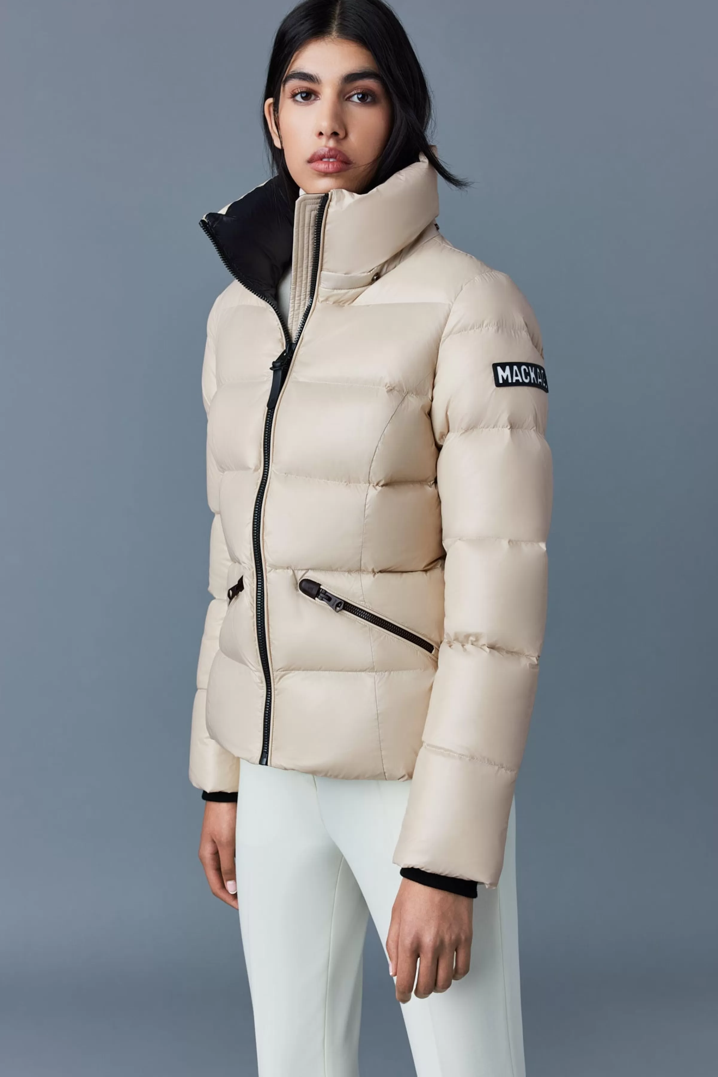 Madalyn, Lustrous Light Down Jacket With Hood For Ladies | ® US | Mackage Online
