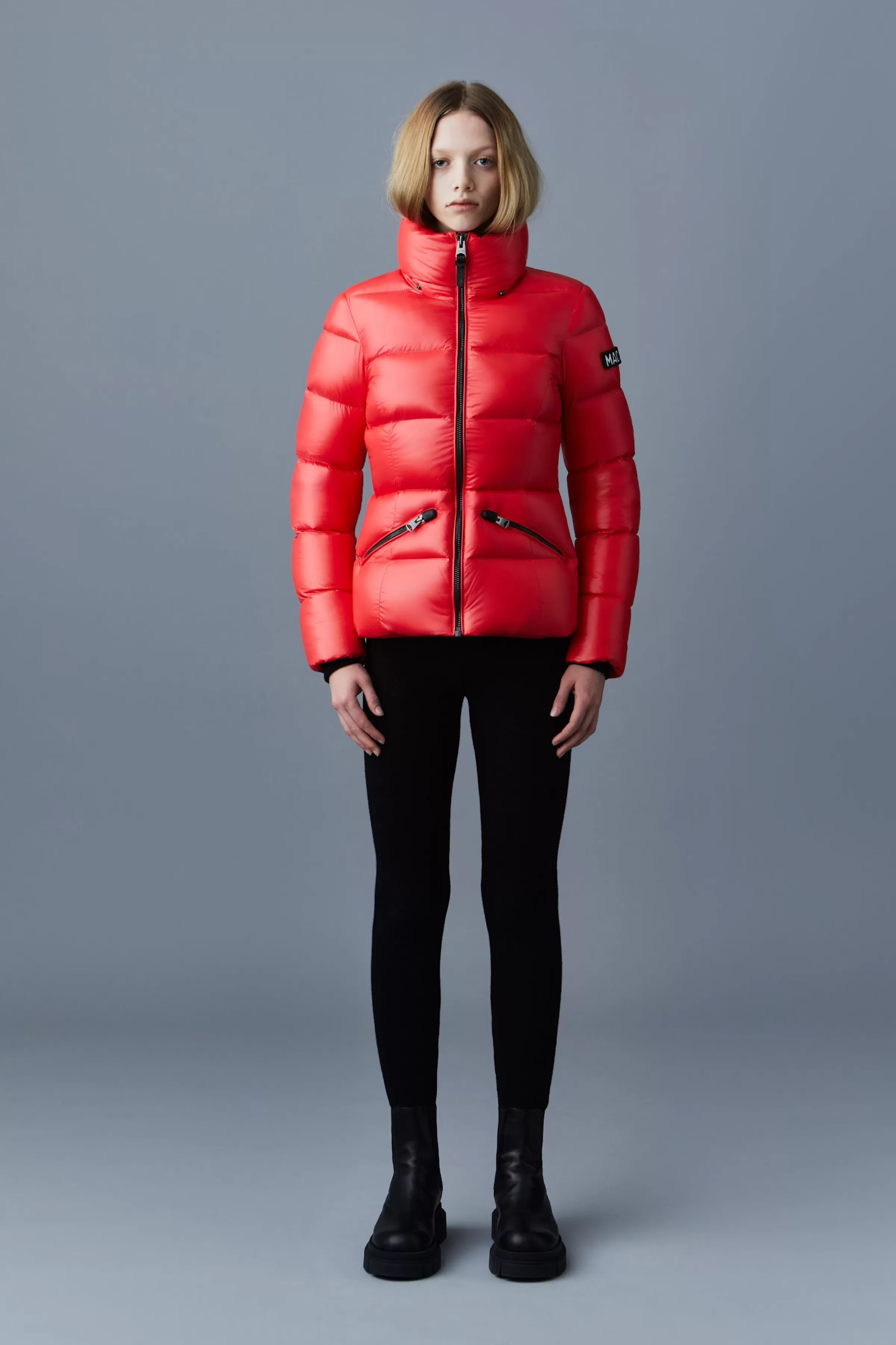 Madalyn, Lustrous Light Down Jacket With Hood For Ladies | ® US | Mackage Online