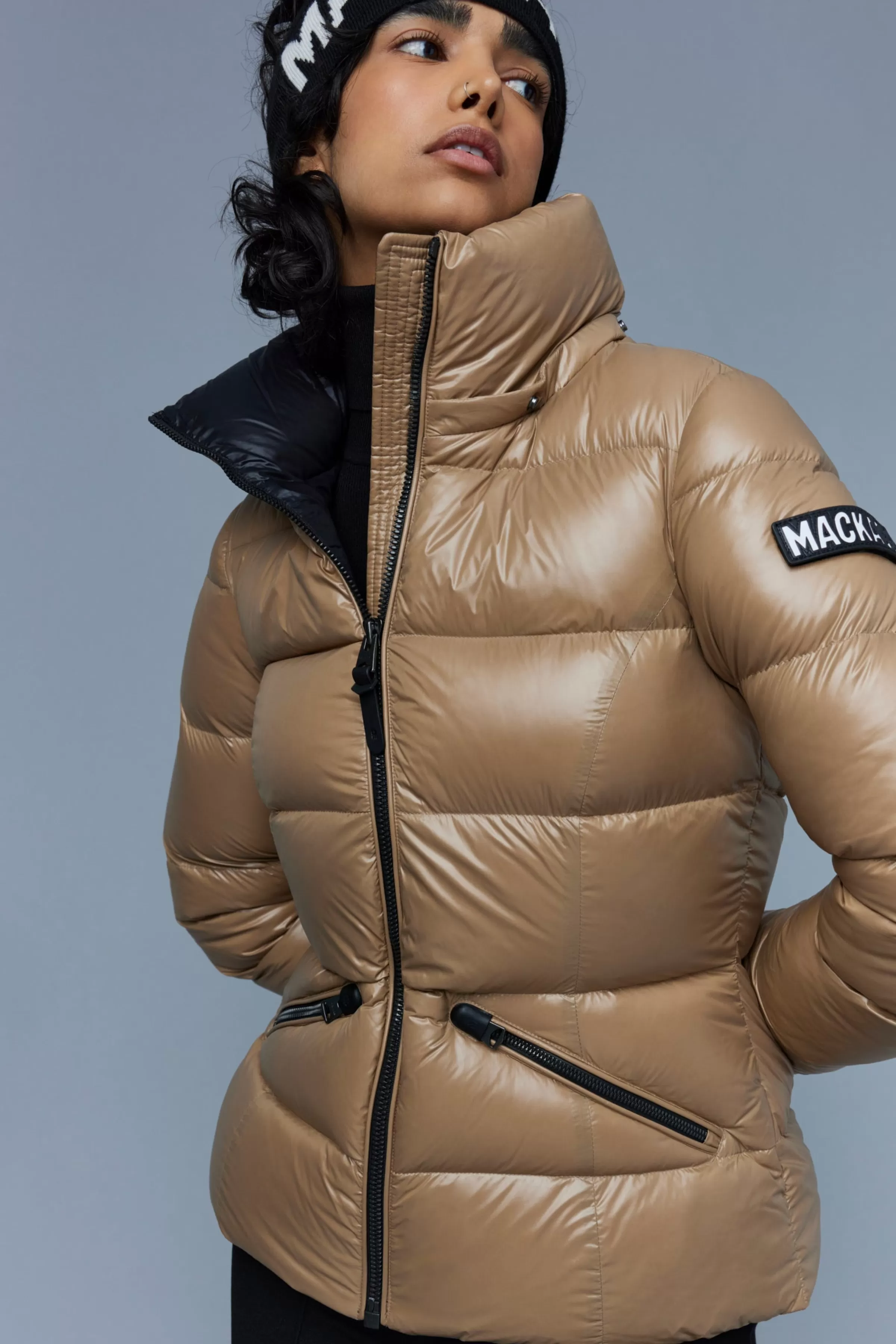 Madalyn, Lustrous Light Down Jacket With Hood For Ladies | ® US | Mackage Online