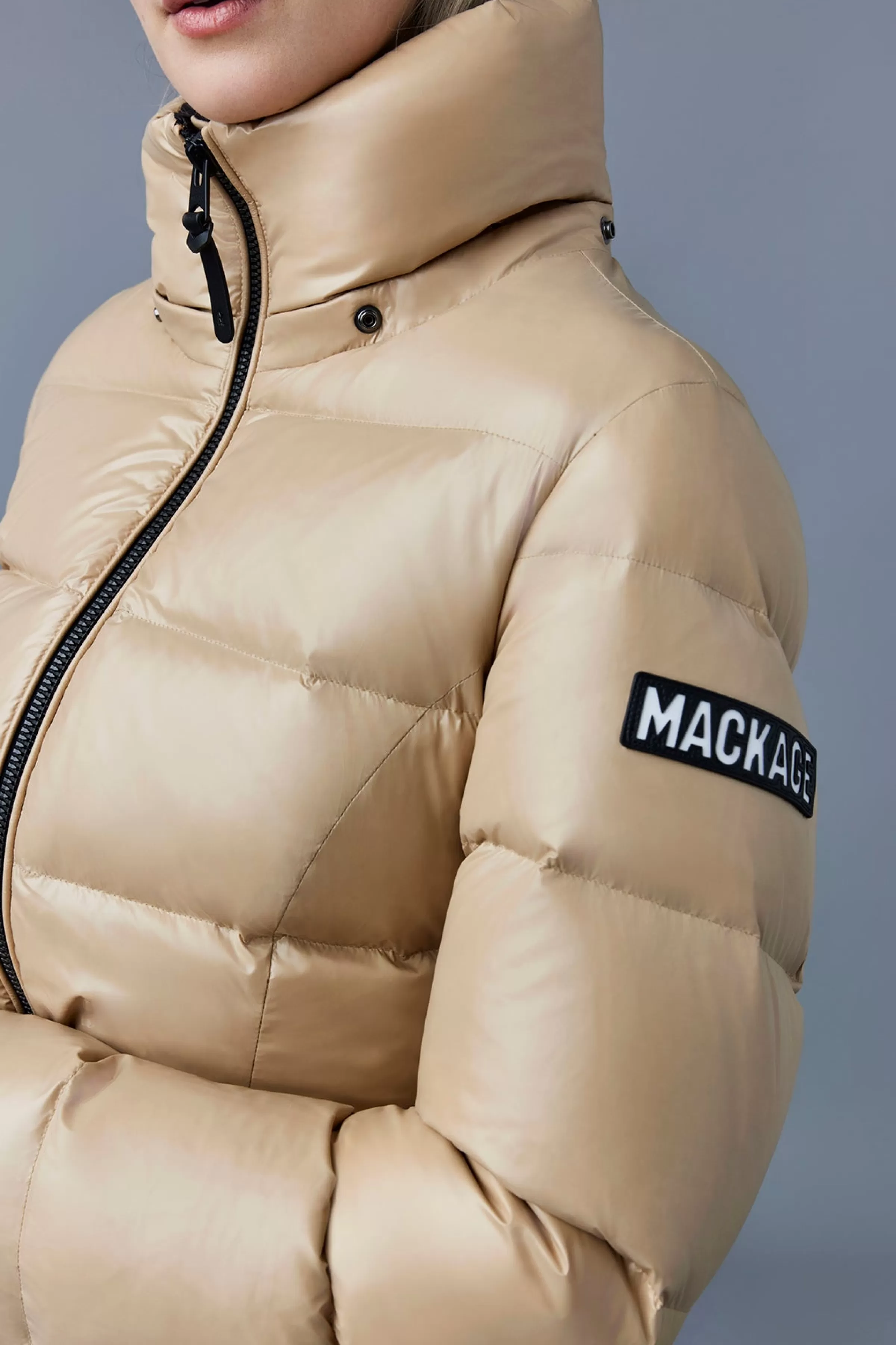 Madalyn, Lustrous Light Down Jacket With Hood For Ladies | ® US | Mackage Online