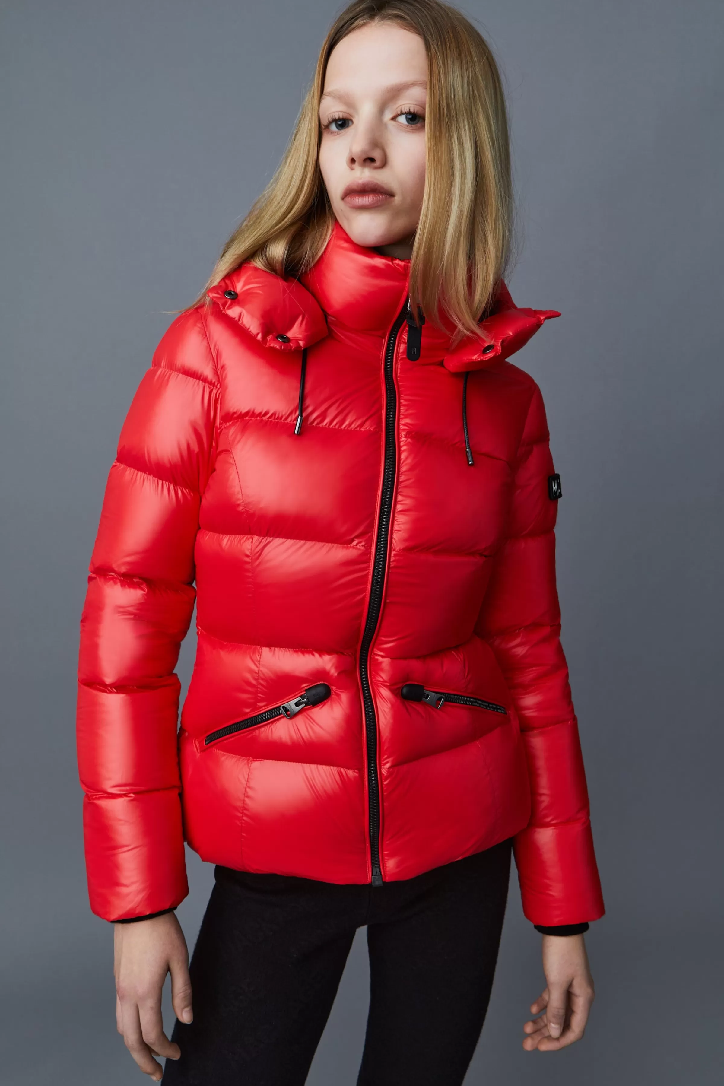 Madalyn, Lustrous Light Down Jacket With Hood For Ladies | ® US | Mackage Online