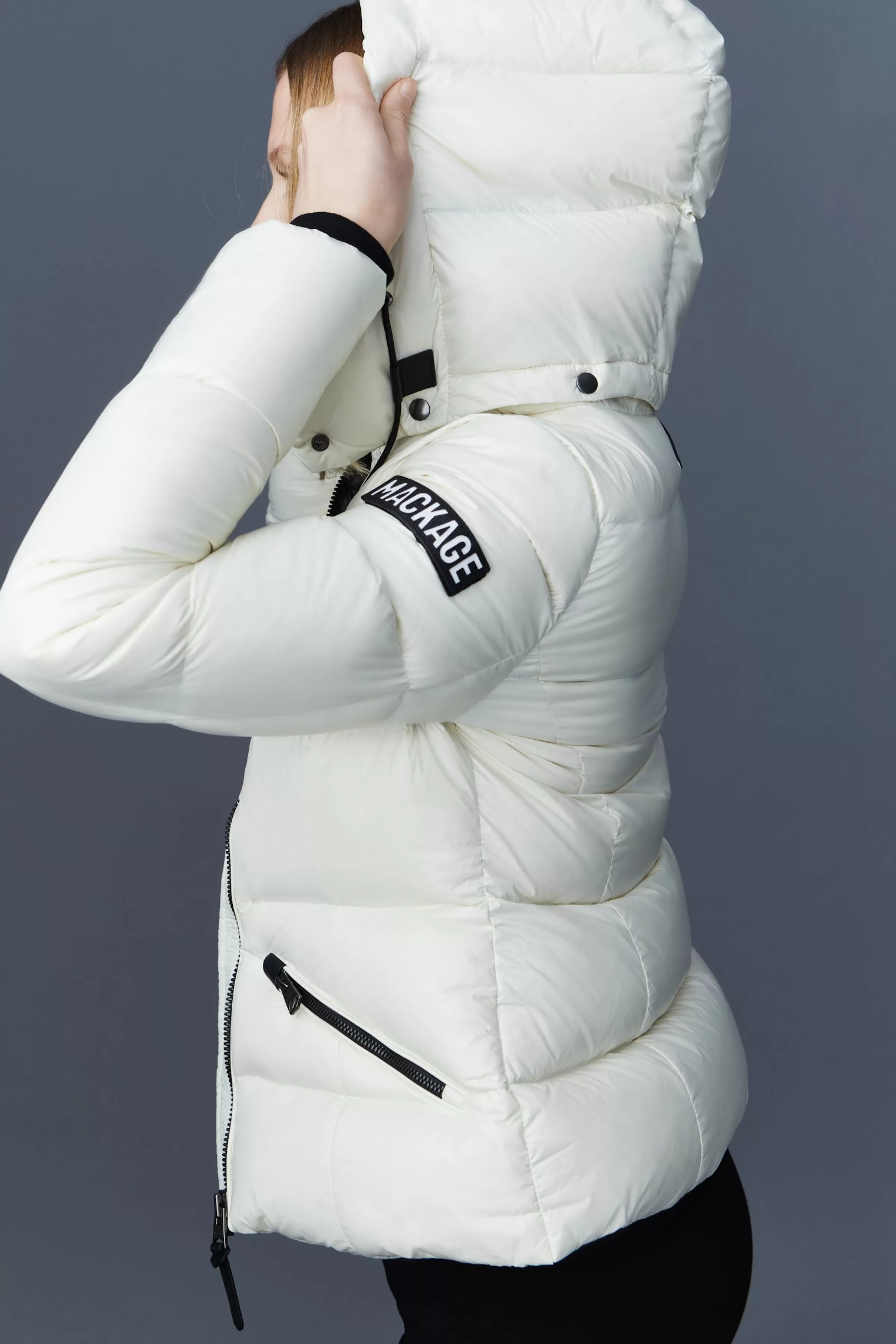 Madalyn, Lustrous Light Down Jacket With Hood For Ladies | ® US | Mackage Online
