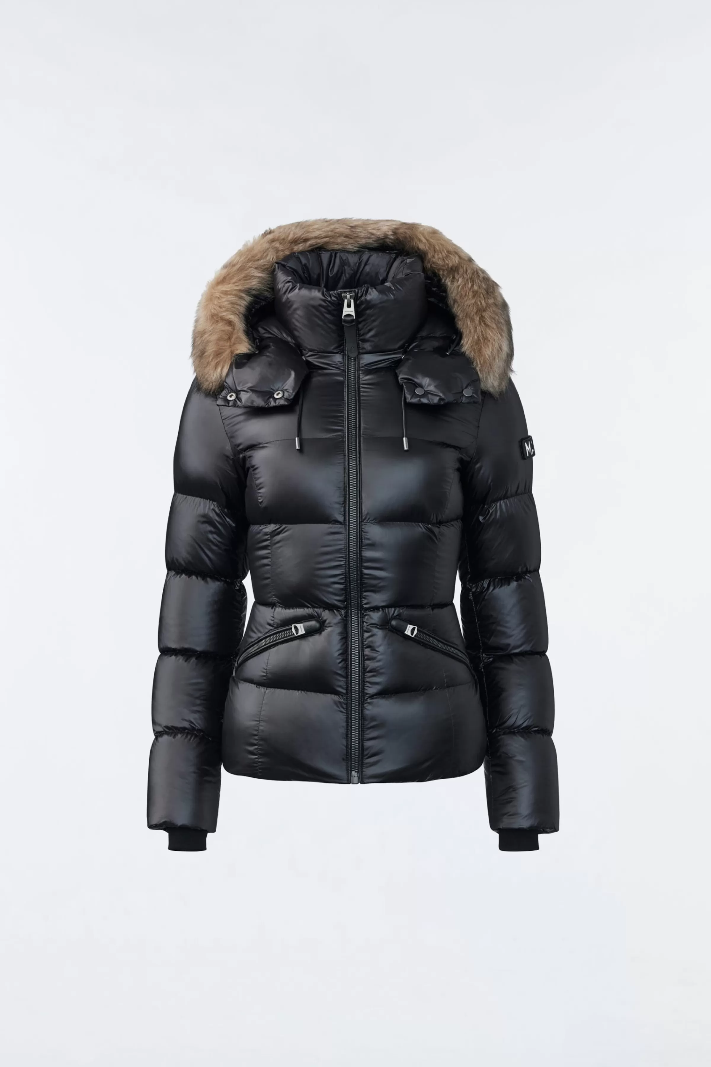 Madalyn, Lustrous Light Down Jacket With Shearling For Ladies | ® US | Mackage Online