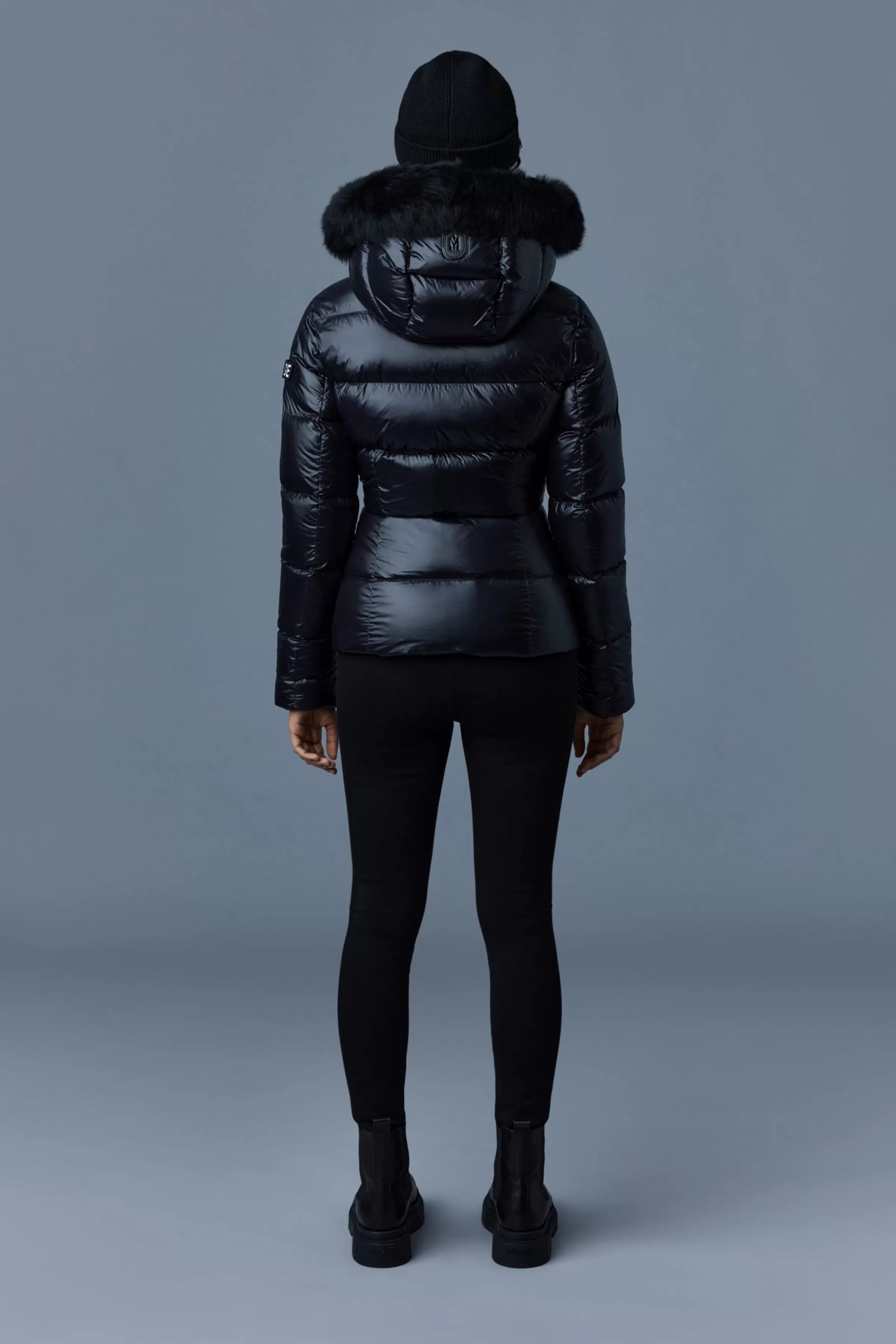 Madalyn, Lustrous Light Down Jacket With Shearling For Ladies | ® US | Mackage Online