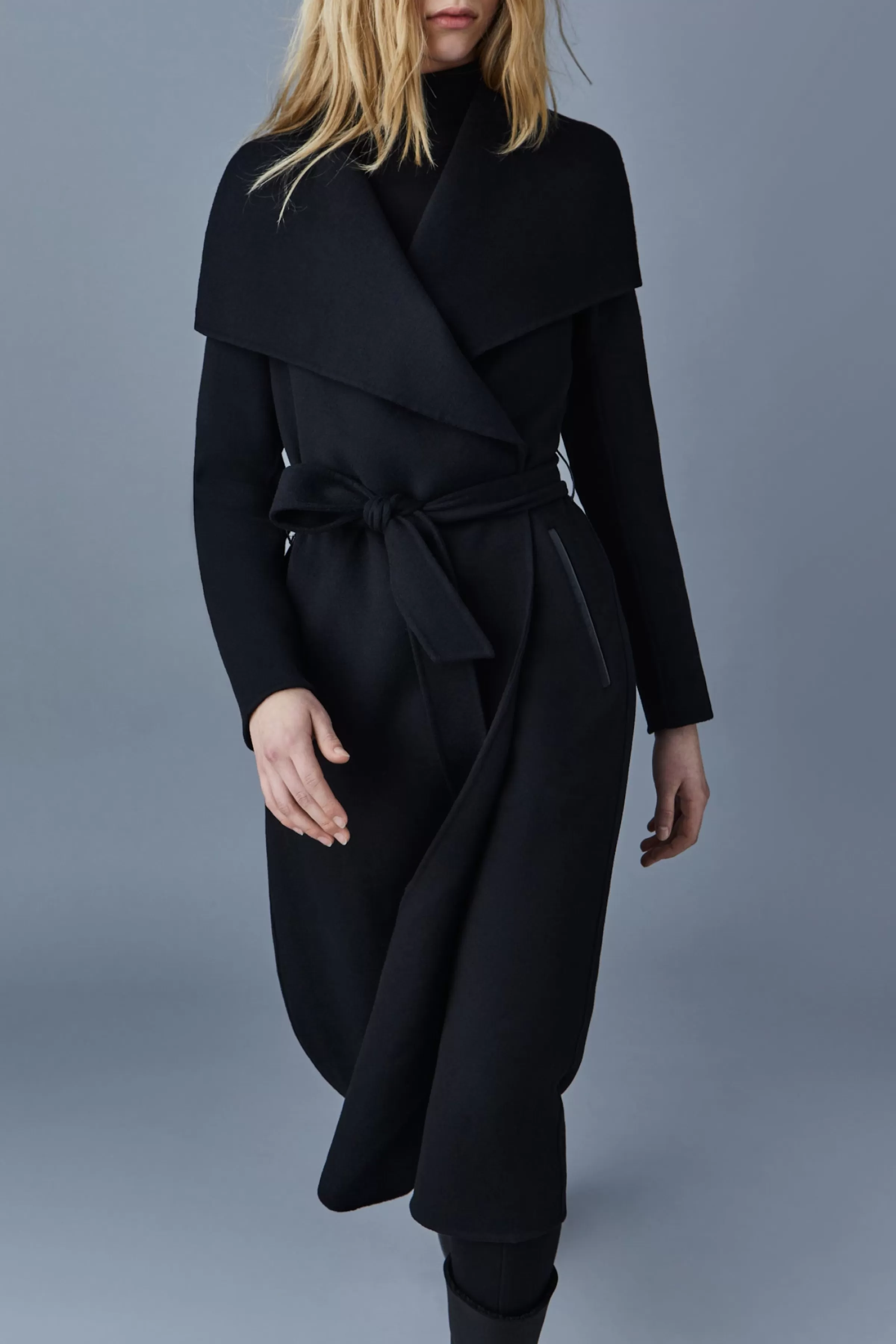Mai, Double-face Wool Wrap Coat For Ladies | ® US | Mackage Outlet