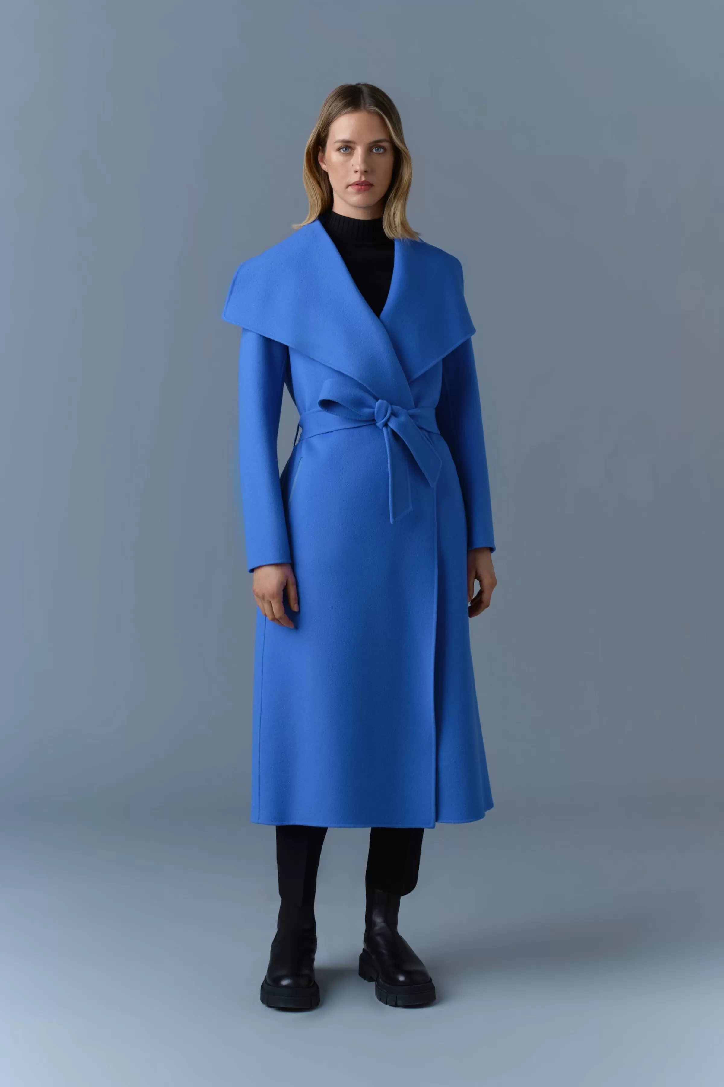 Mai, Double-face Wool Wrap Coat For Ladies | ® US | Mackage Outlet