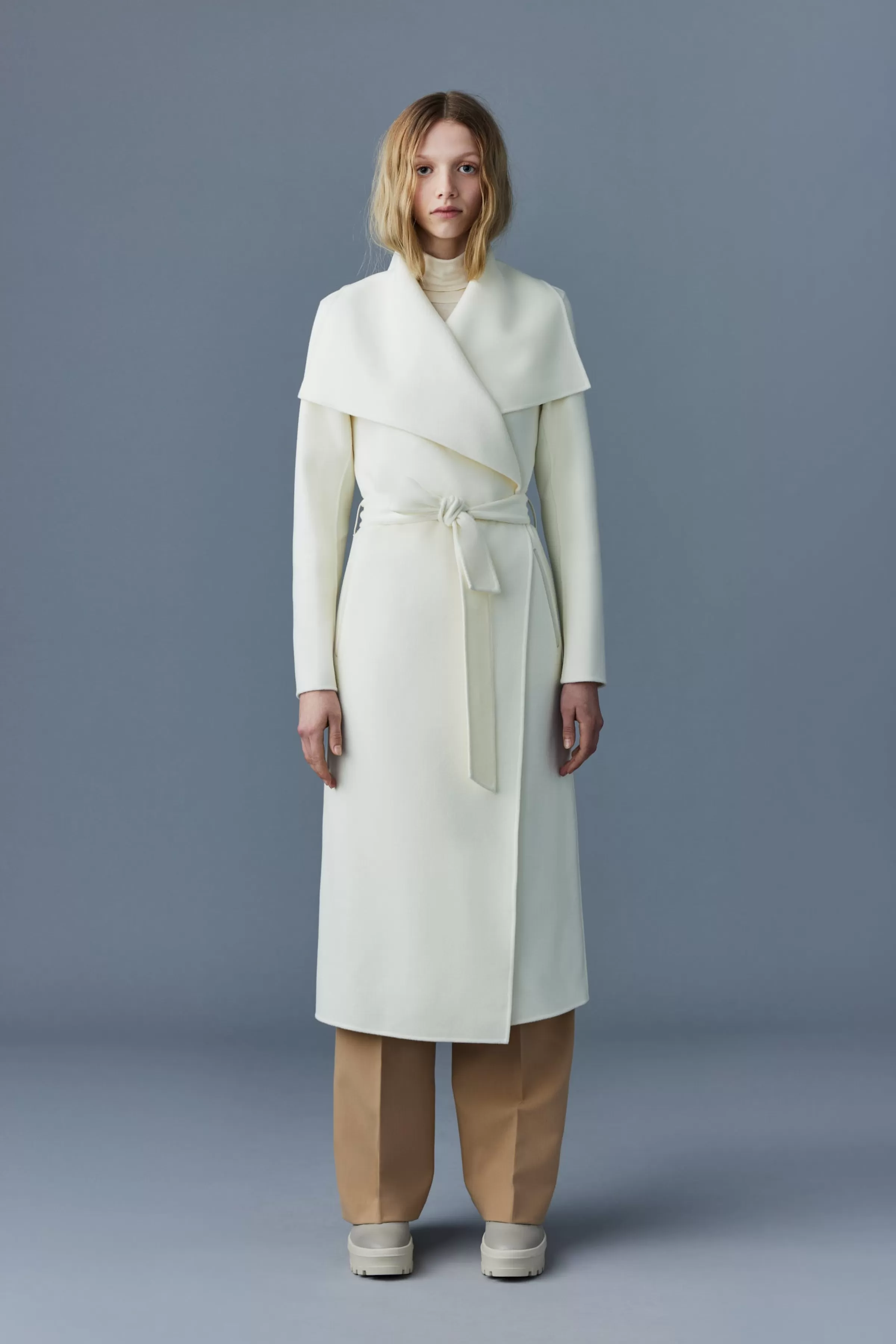 Mai, Double-face Wool Wrap Coat For Ladies | ® US | Mackage Outlet