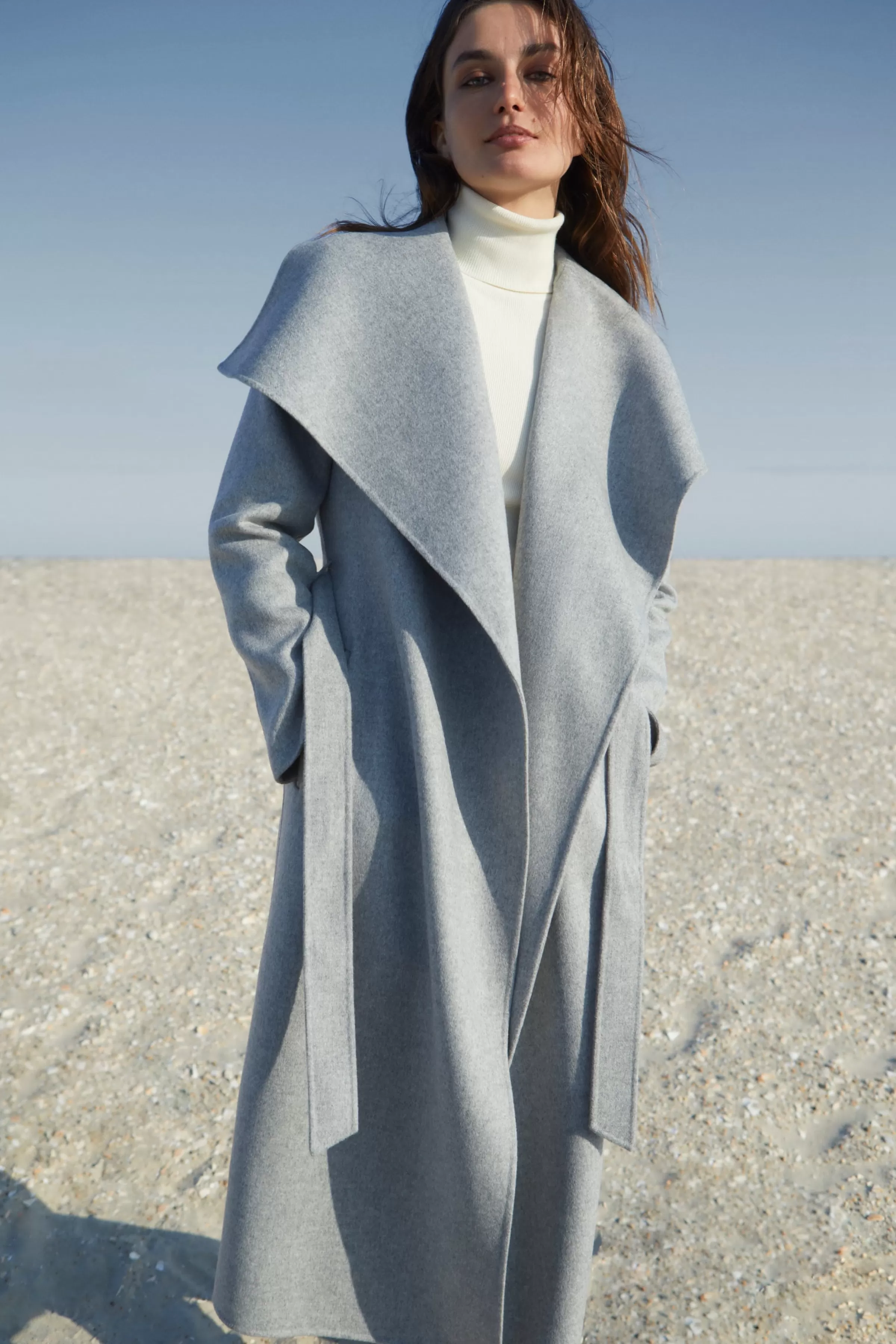 Mai, Double-face Wool Wrap Coat For Ladies | ® US | Mackage Outlet