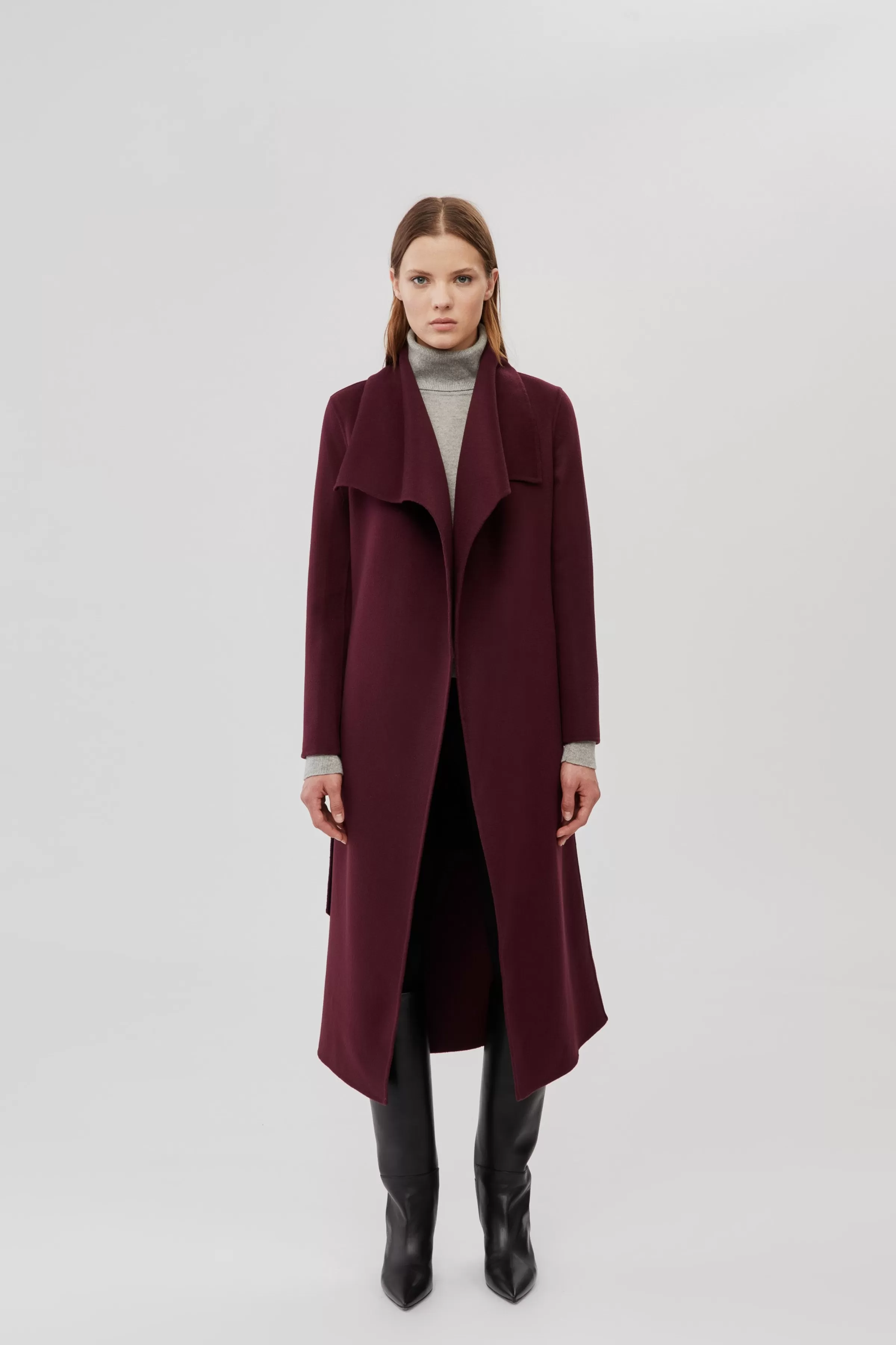 Mai, Double-face Wool Wrap Coat For Ladies | ® US | Mackage Outlet