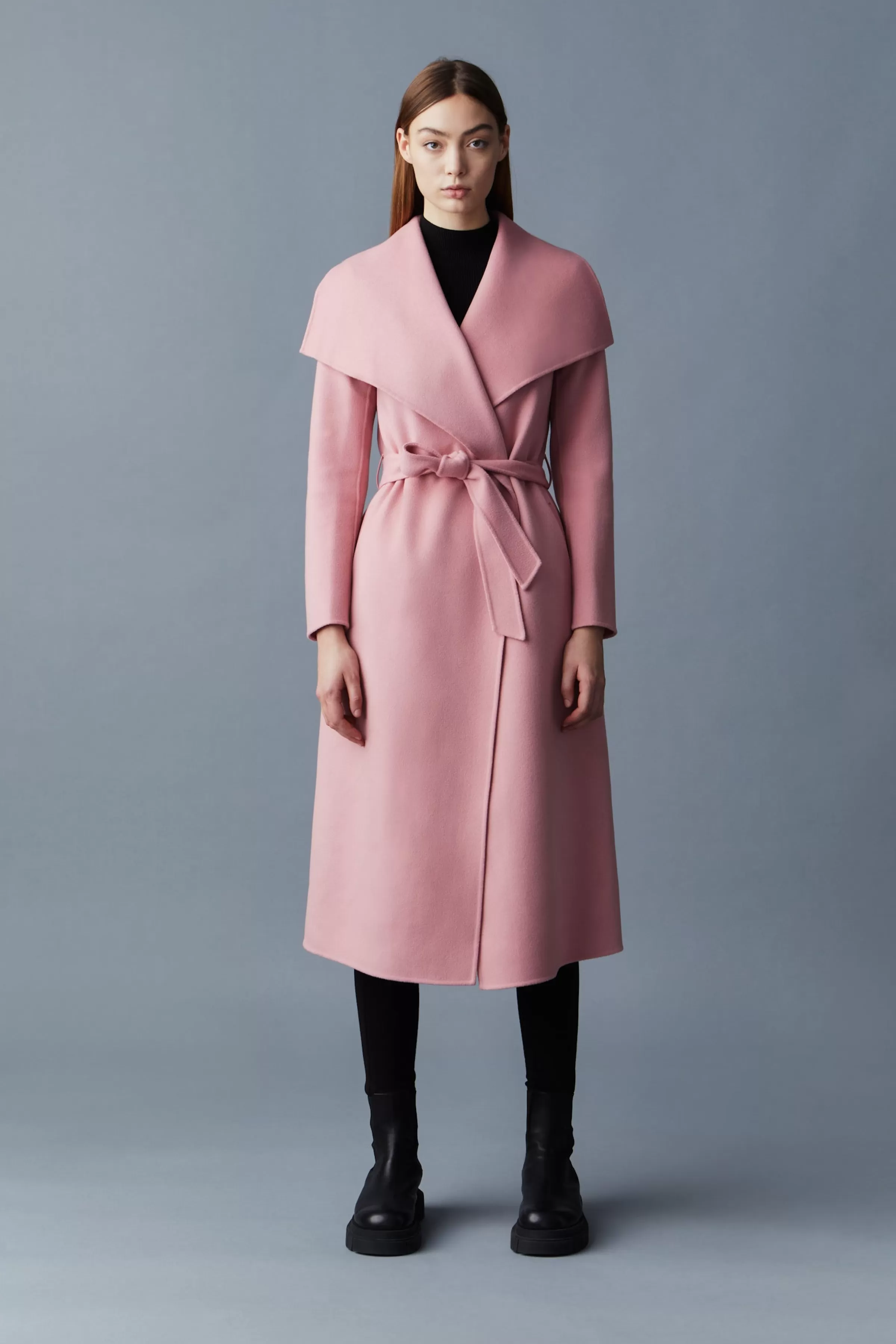 Mai, Double-face Wool Wrap Coat For Ladies | ® US | Mackage Outlet