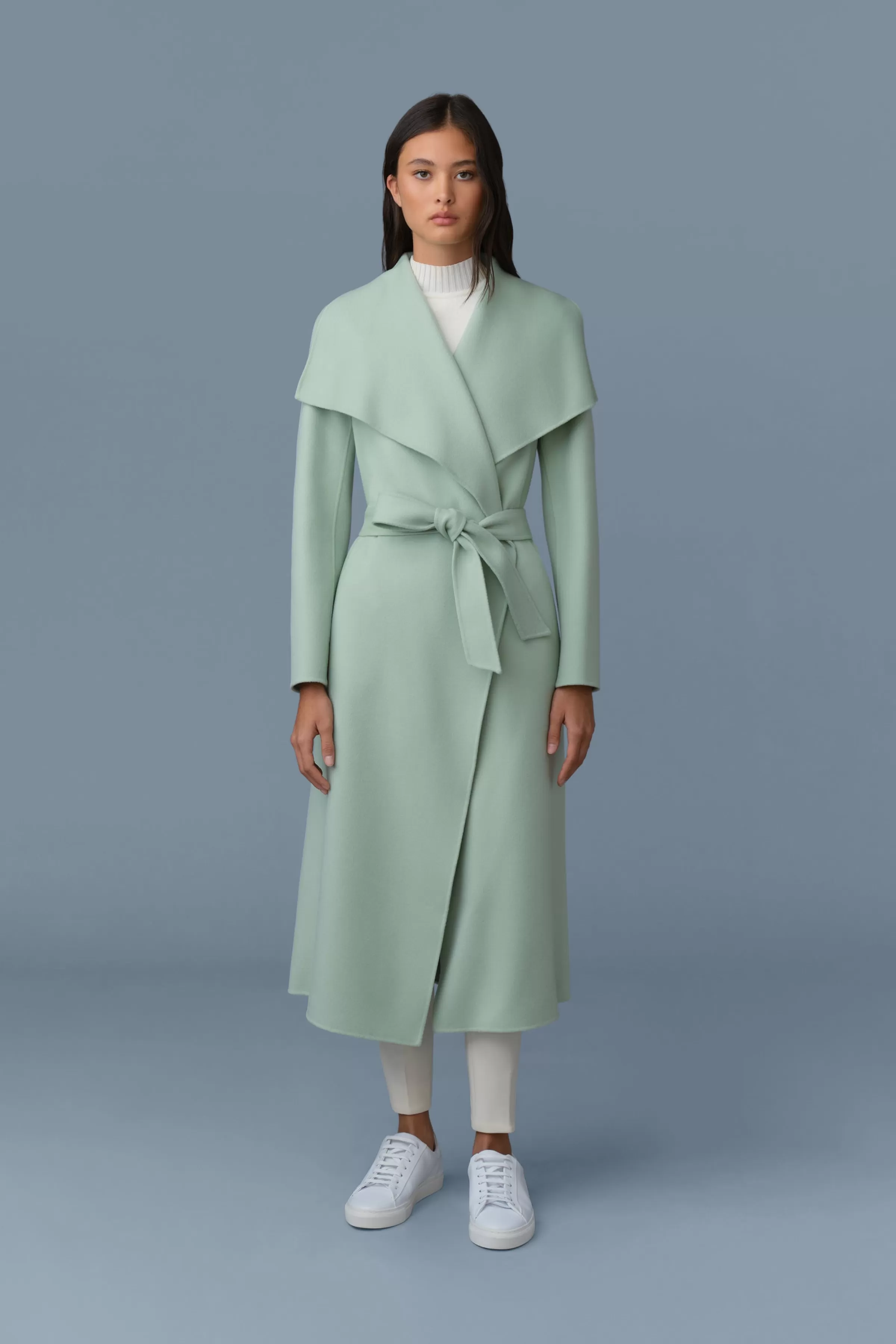 Mai, Double-face Wool Wrap Coat For Ladies | ® US | Mackage Outlet
