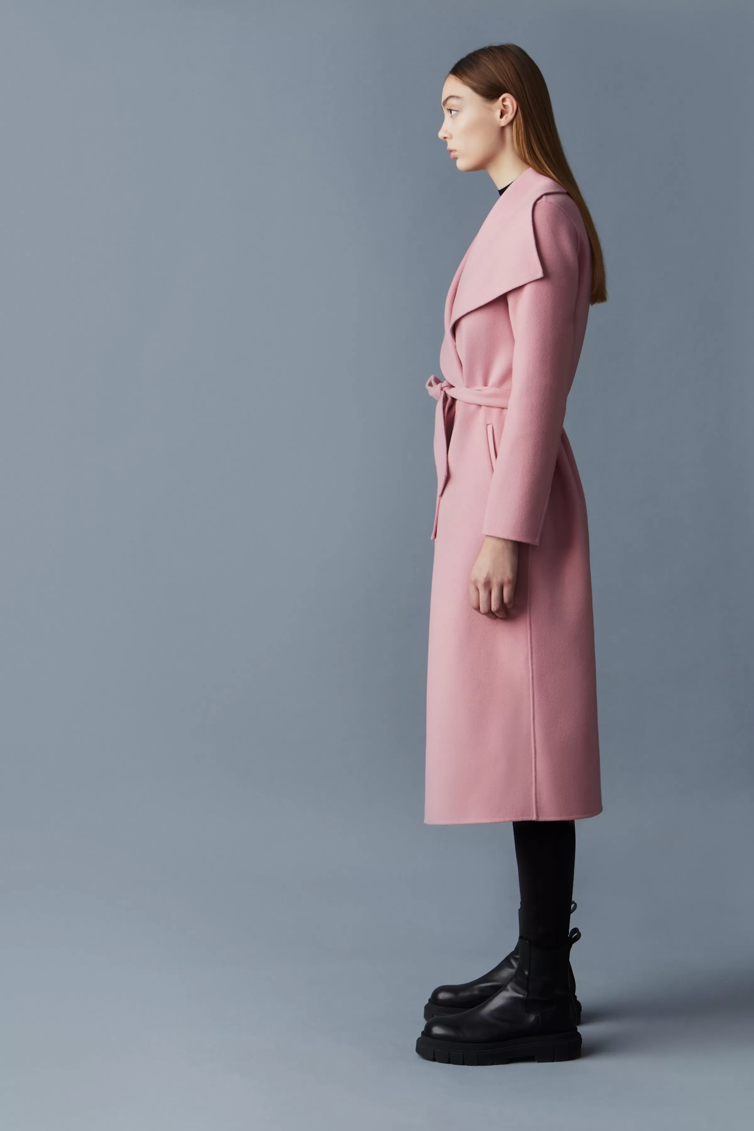 Mai, Double-face Wool Wrap Coat For Ladies | ® US | Mackage Outlet