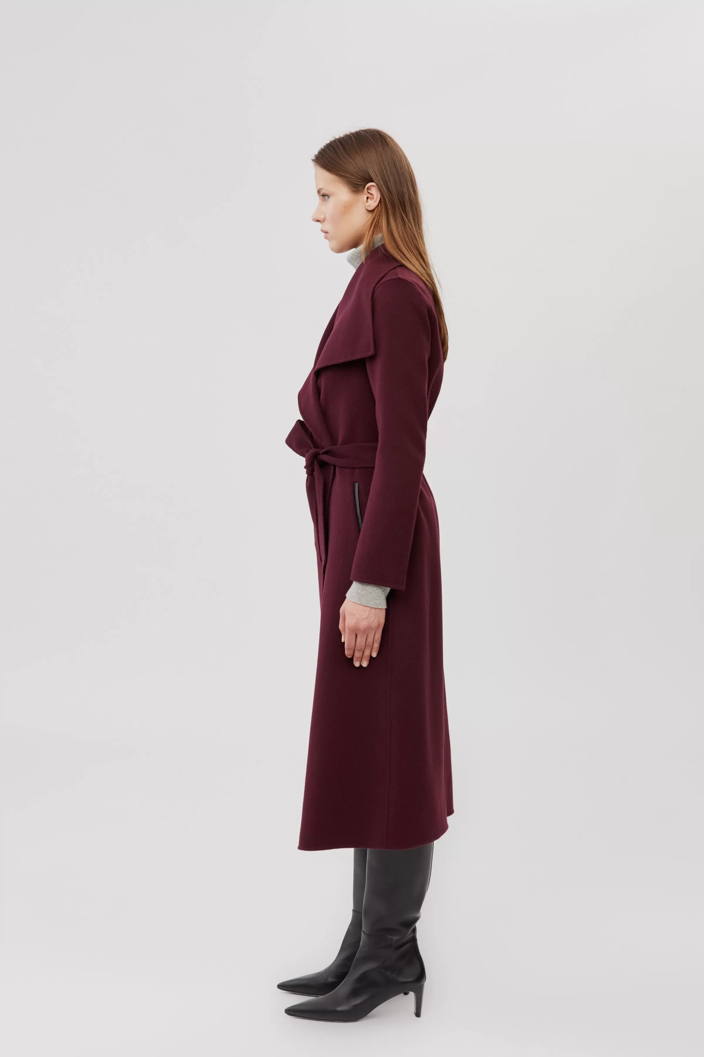 Mai, Double-face Wool Wrap Coat For Ladies | ® US | Mackage Outlet