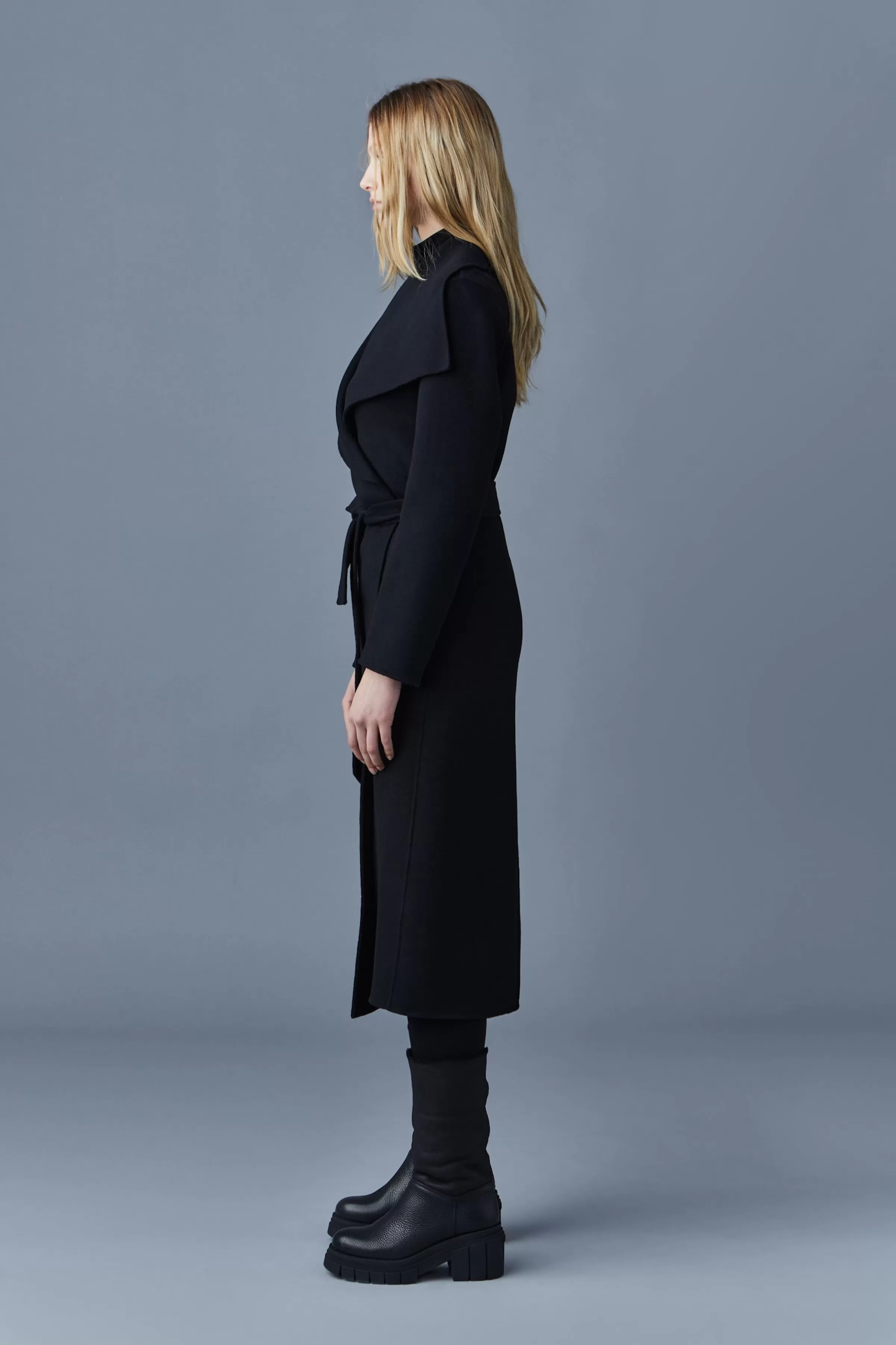 Mai, Double-face Wool Wrap Coat For Ladies | ® US | Mackage Outlet