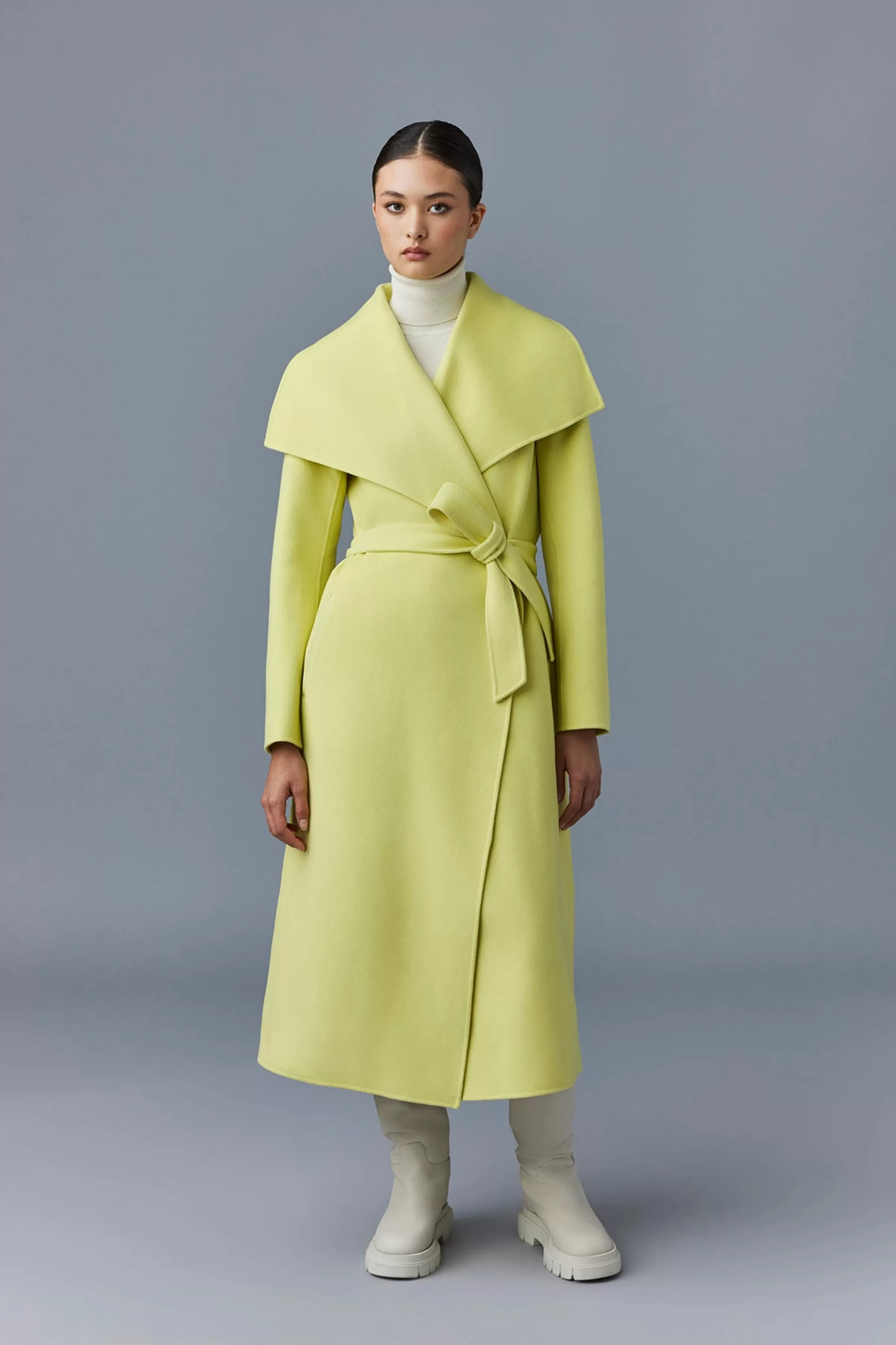 Mai, Double-face Wool Wrap Coat For Ladies | ® US | Mackage Outlet