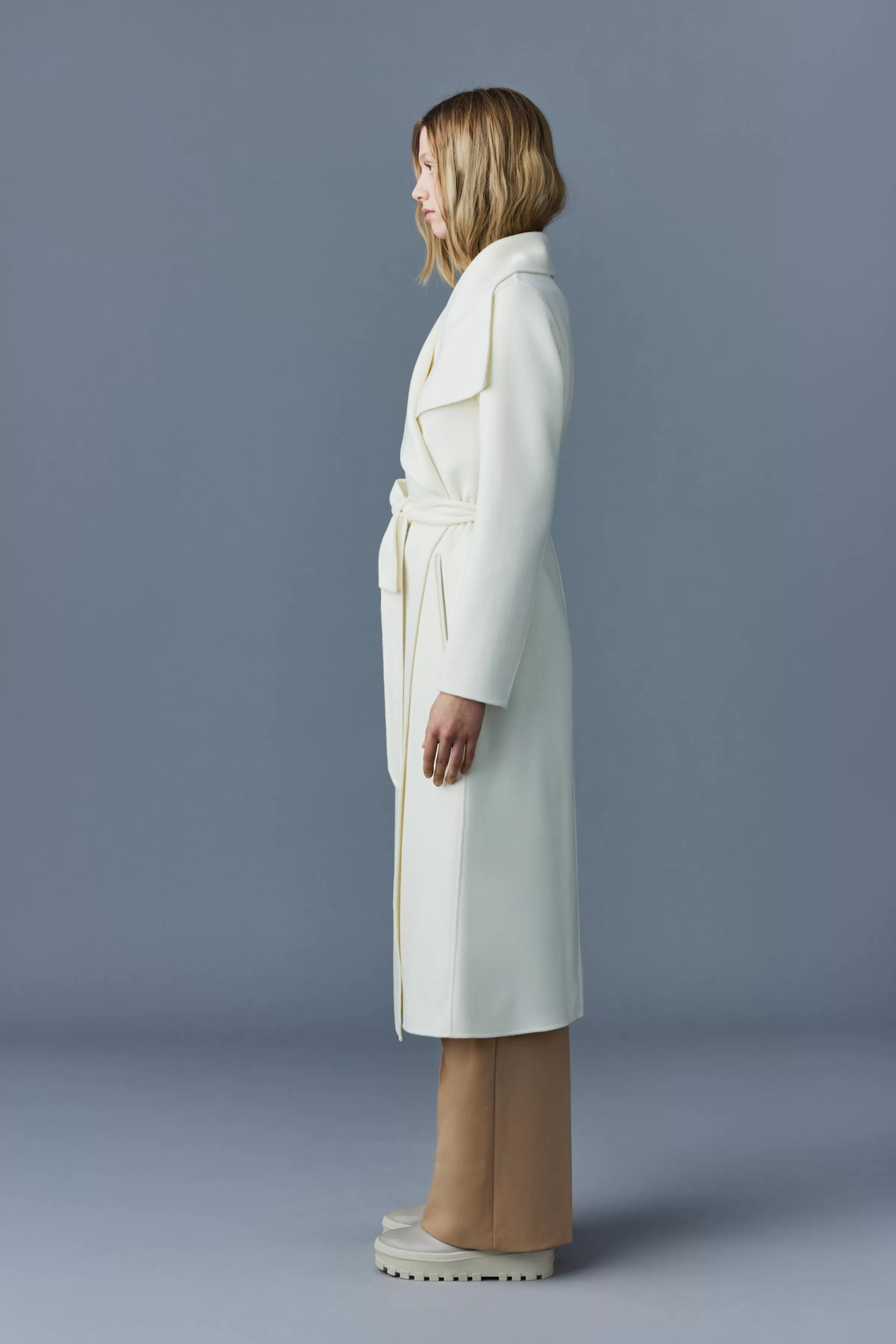 Mai, Double-face Wool Wrap Coat For Ladies | ® US | Mackage Outlet