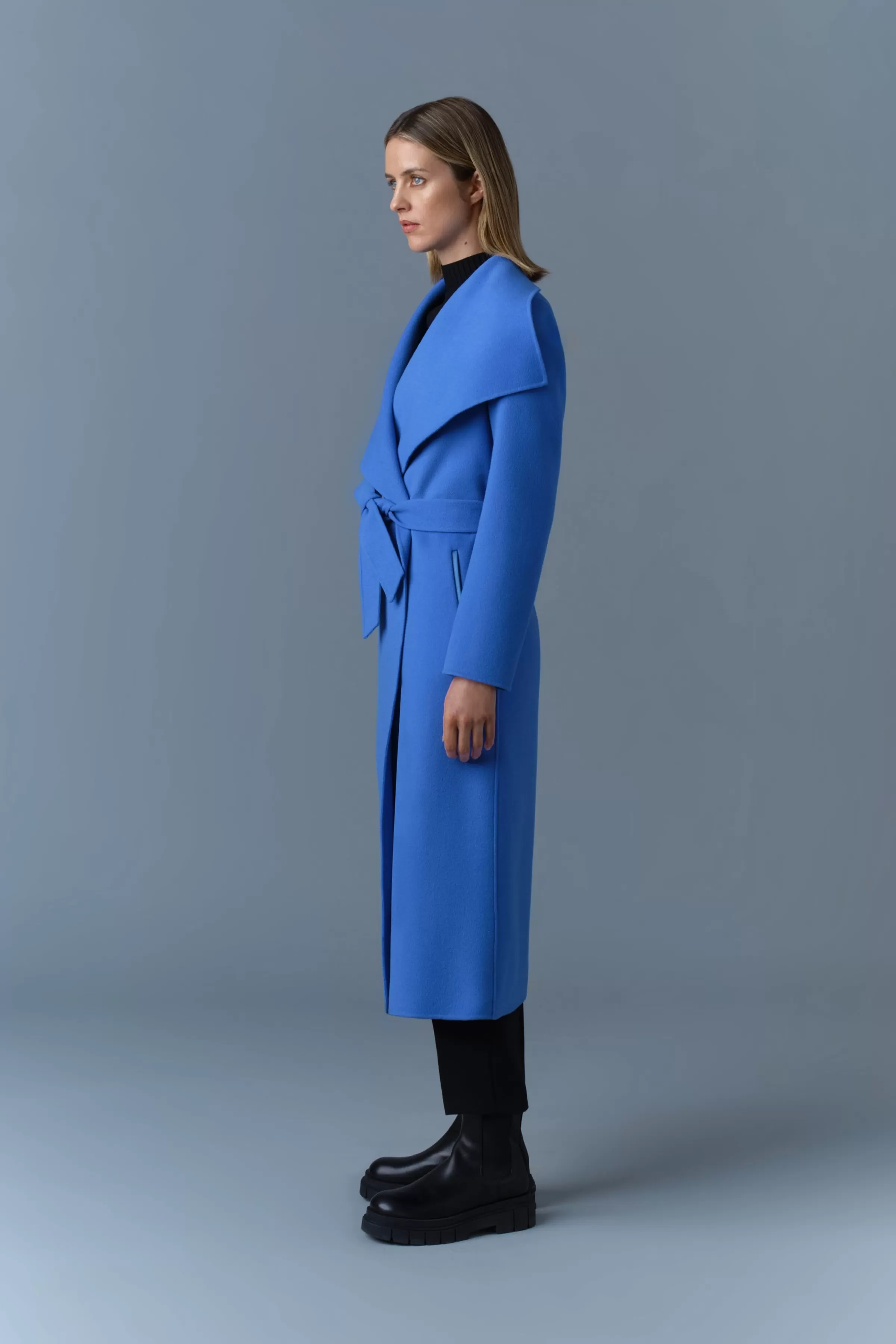Mai, Double-face Wool Wrap Coat For Ladies | ® US | Mackage Outlet