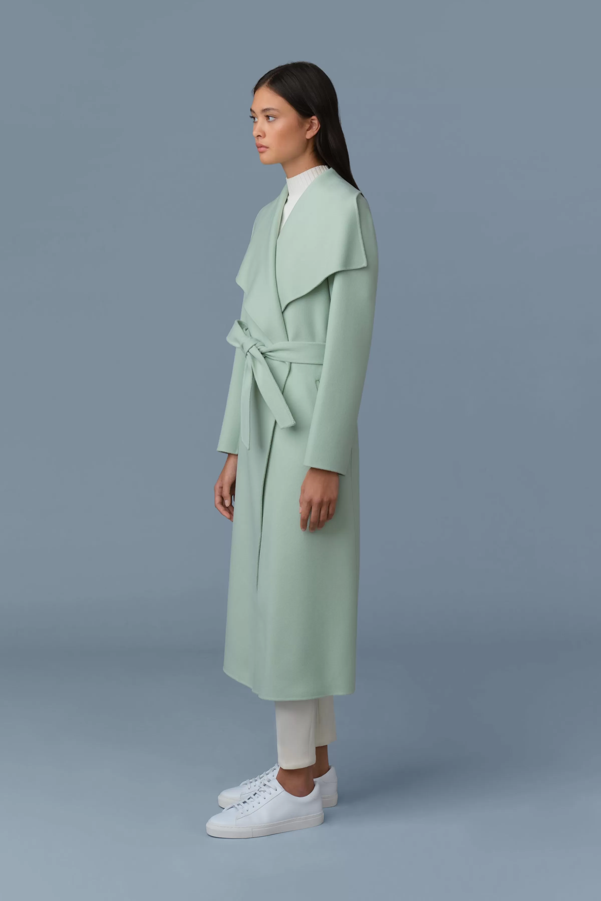 Mai, Double-face Wool Wrap Coat For Ladies | ® US | Mackage Outlet