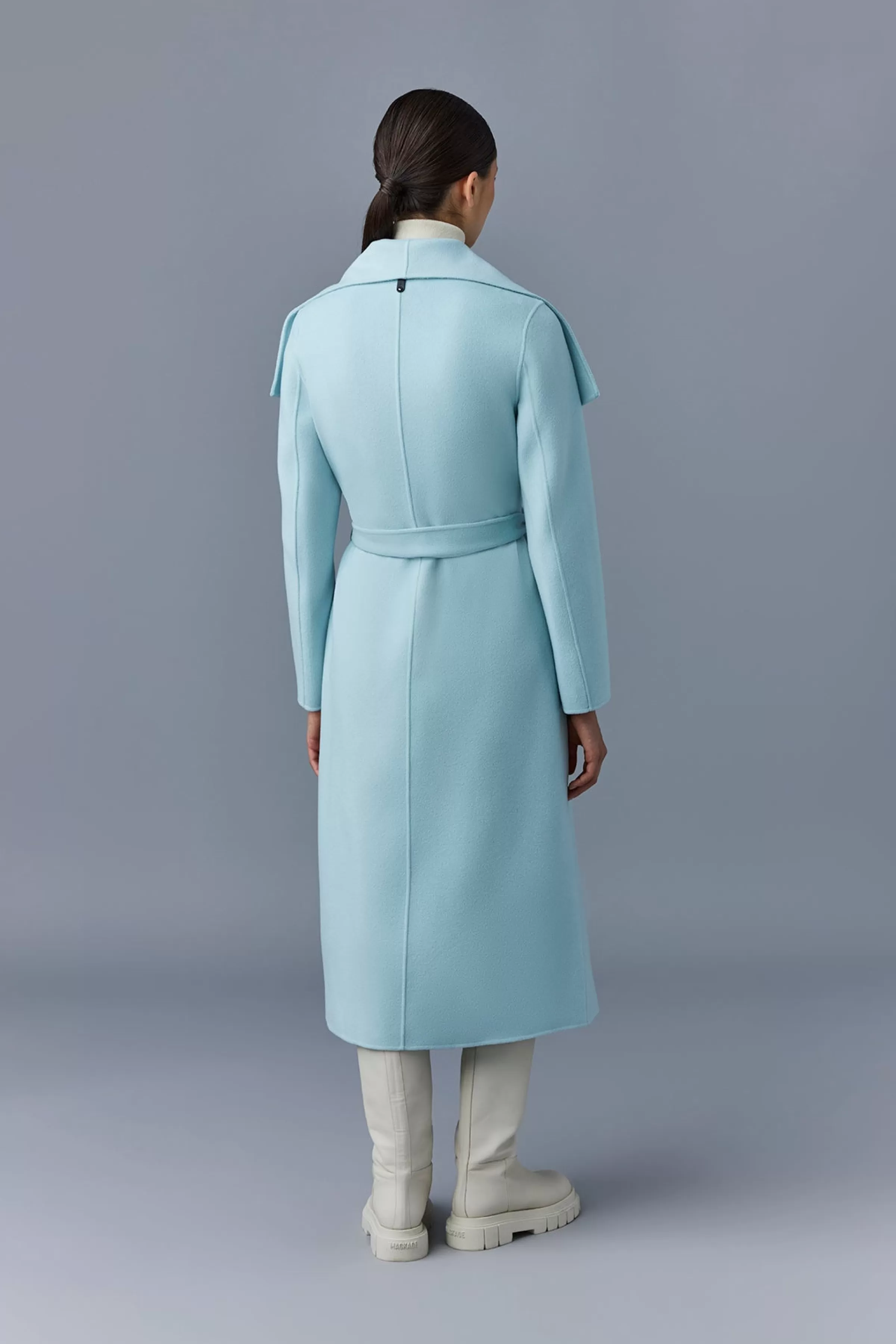 Mai, Double-face Wool Wrap Coat For Ladies | ® US | Mackage Outlet