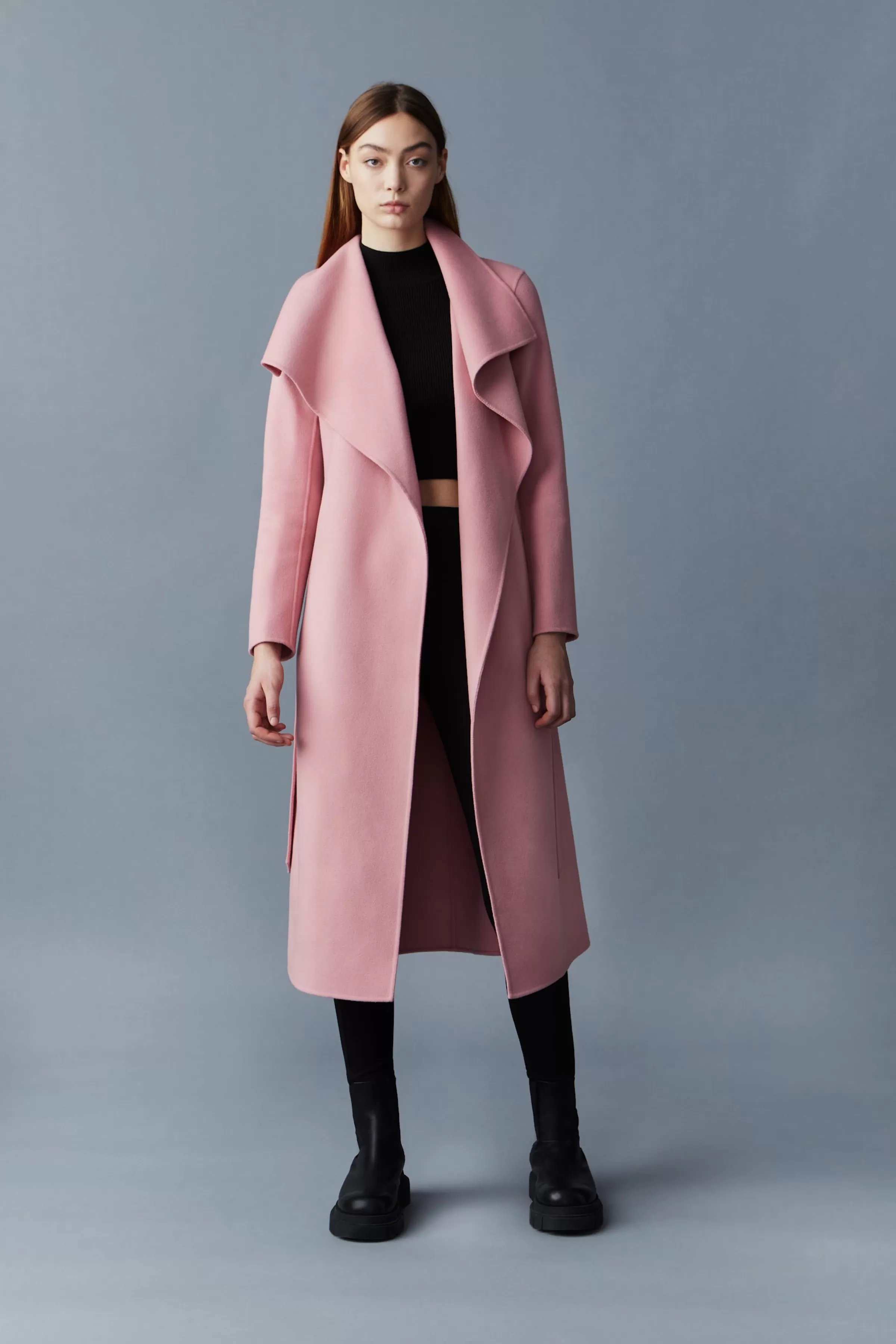Mai, Double-face Wool Wrap Coat For Ladies | ® US | Mackage Outlet