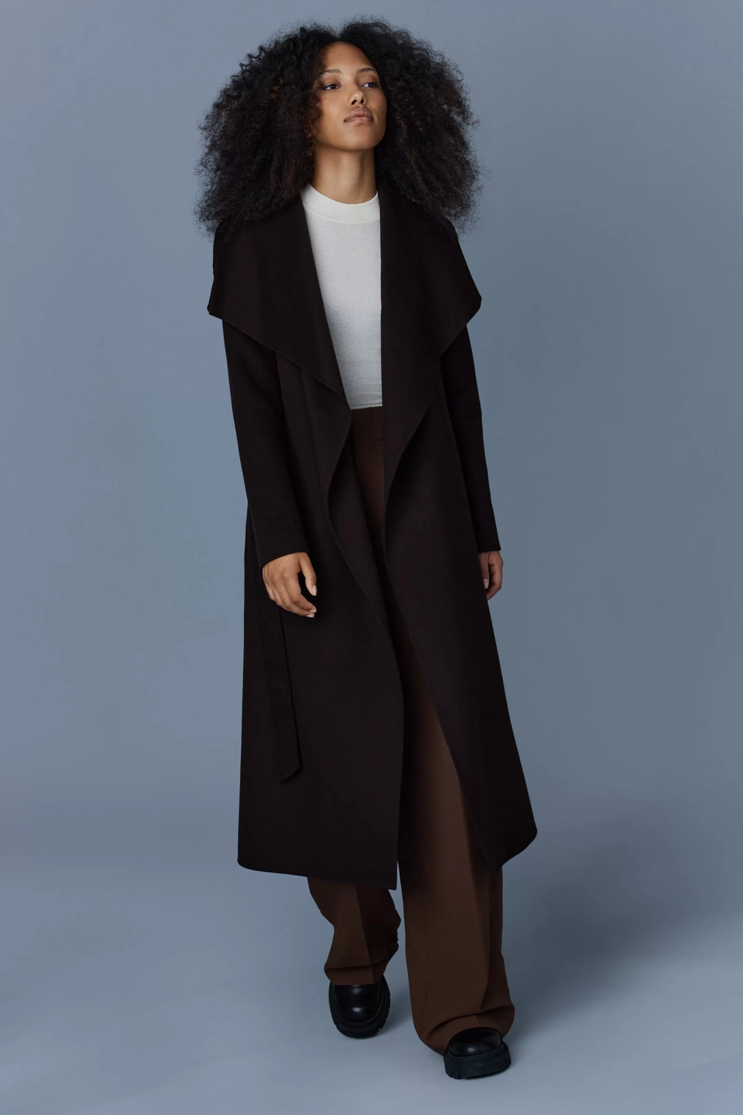Mai, Double-face Wool Wrap Coat For Ladies | ® US | Mackage Outlet