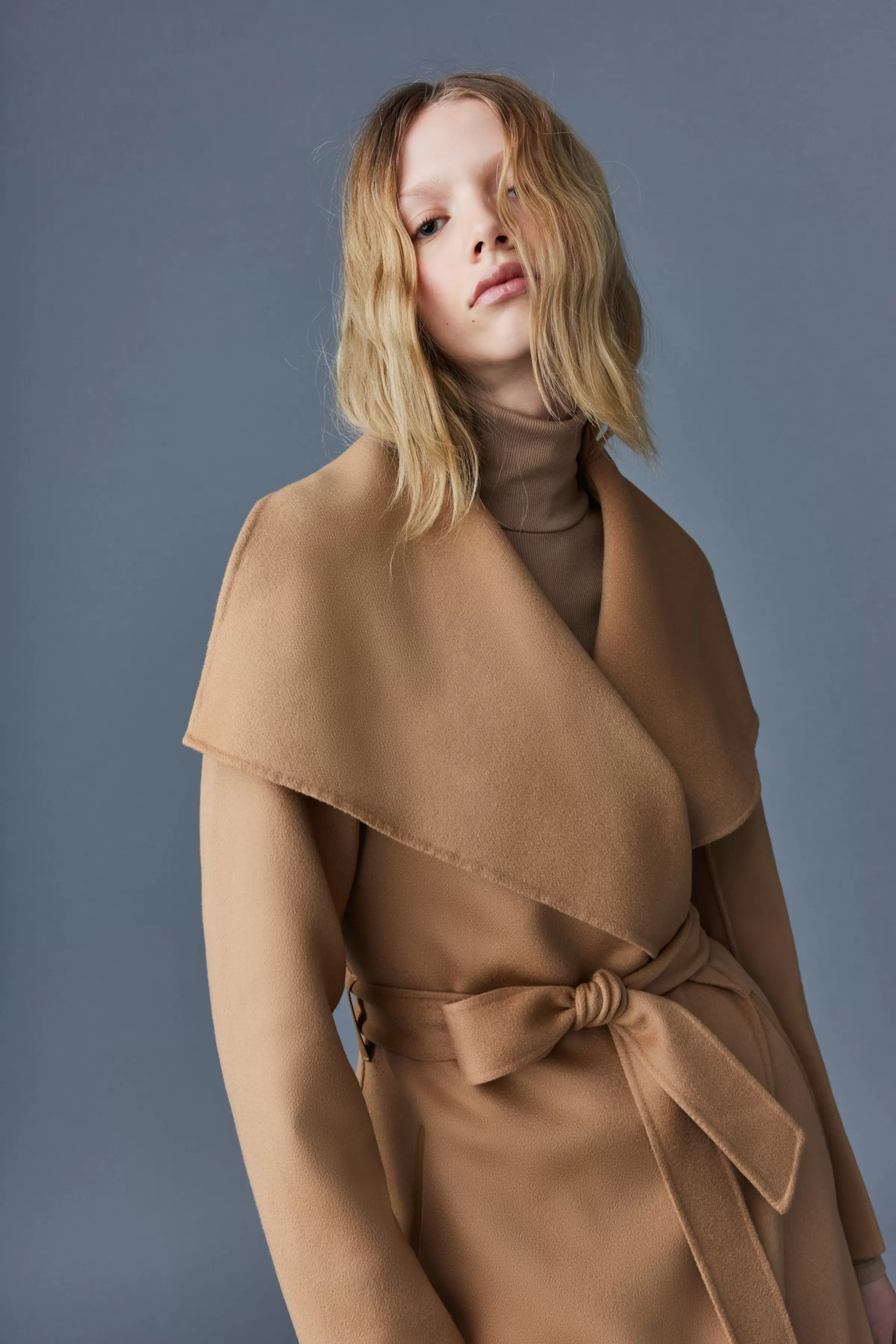 Mai, Double-face Wool Wrap Coat For Ladies | ® US | Mackage Outlet