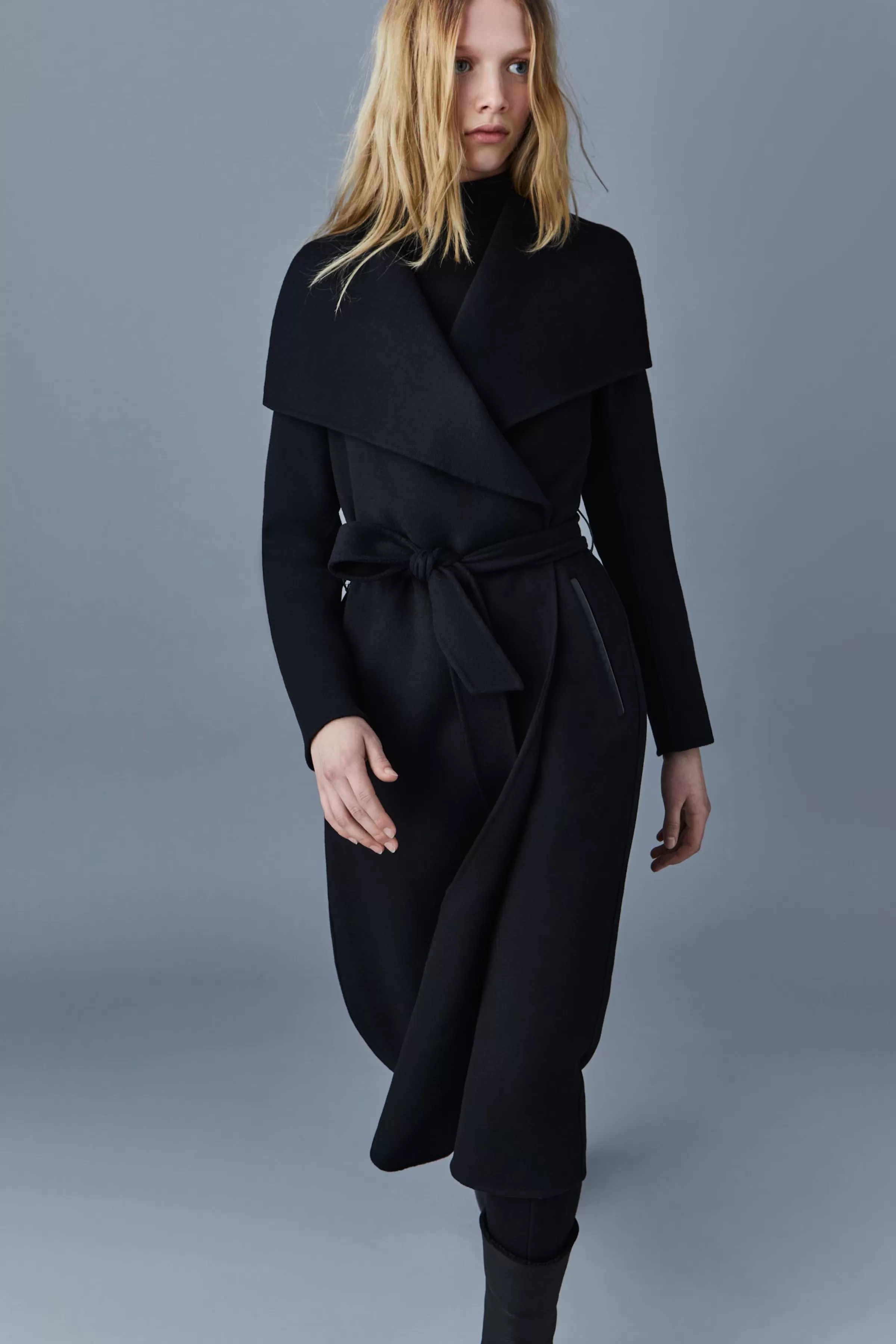 Mai, Double-face Wool Wrap Coat For Ladies | ® US | Mackage Outlet