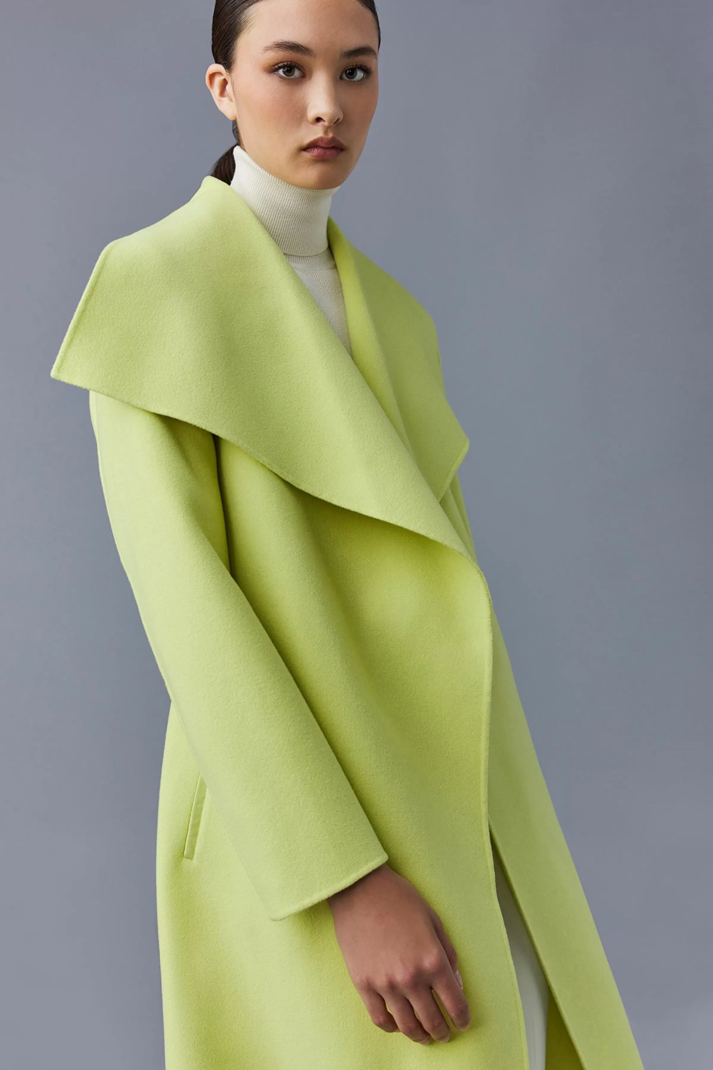 Mai, Double-face Wool Wrap Coat For Ladies | ® US | Mackage Outlet