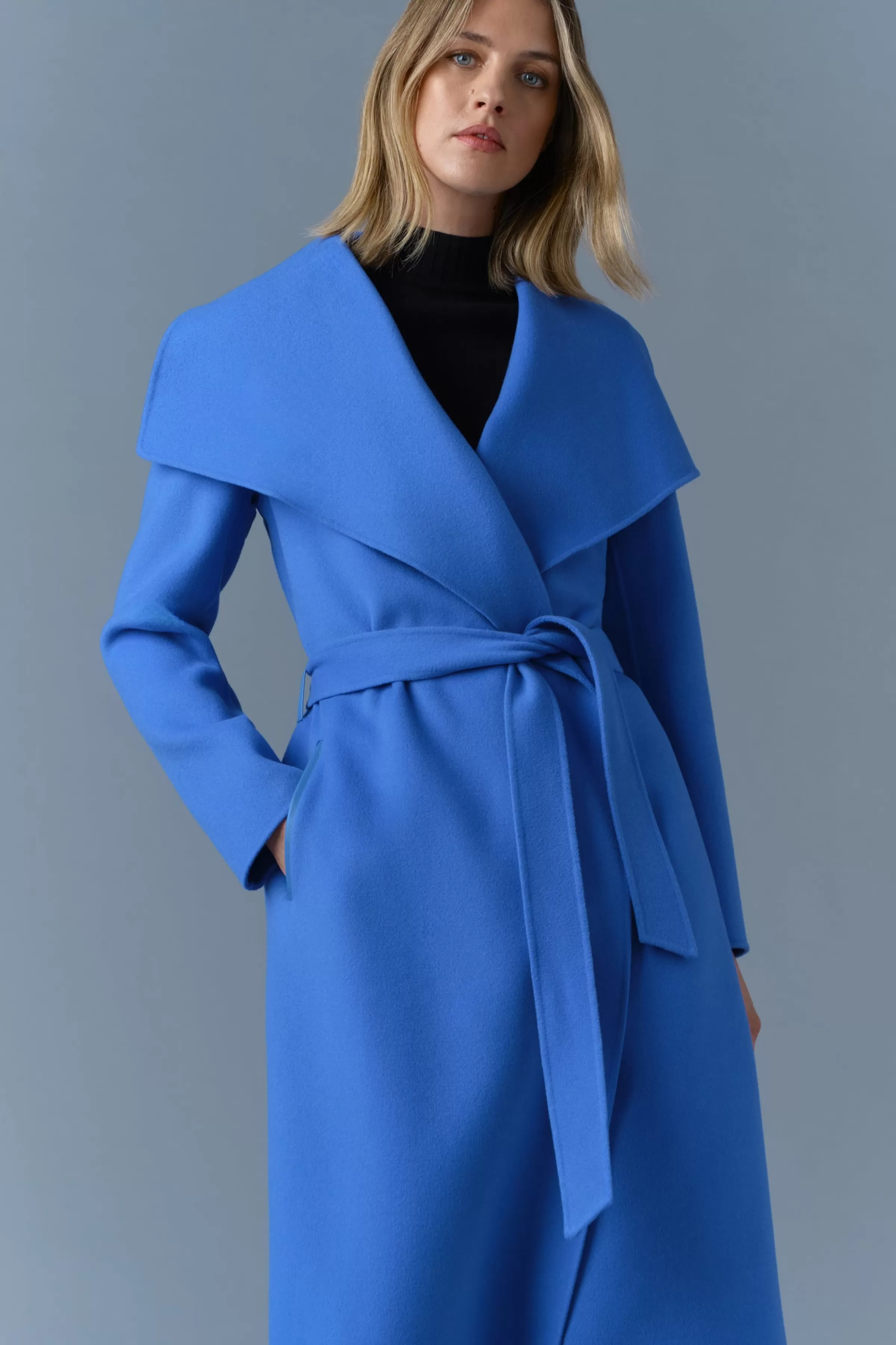 Mai, Double-face Wool Wrap Coat For Ladies | ® US | Mackage Outlet