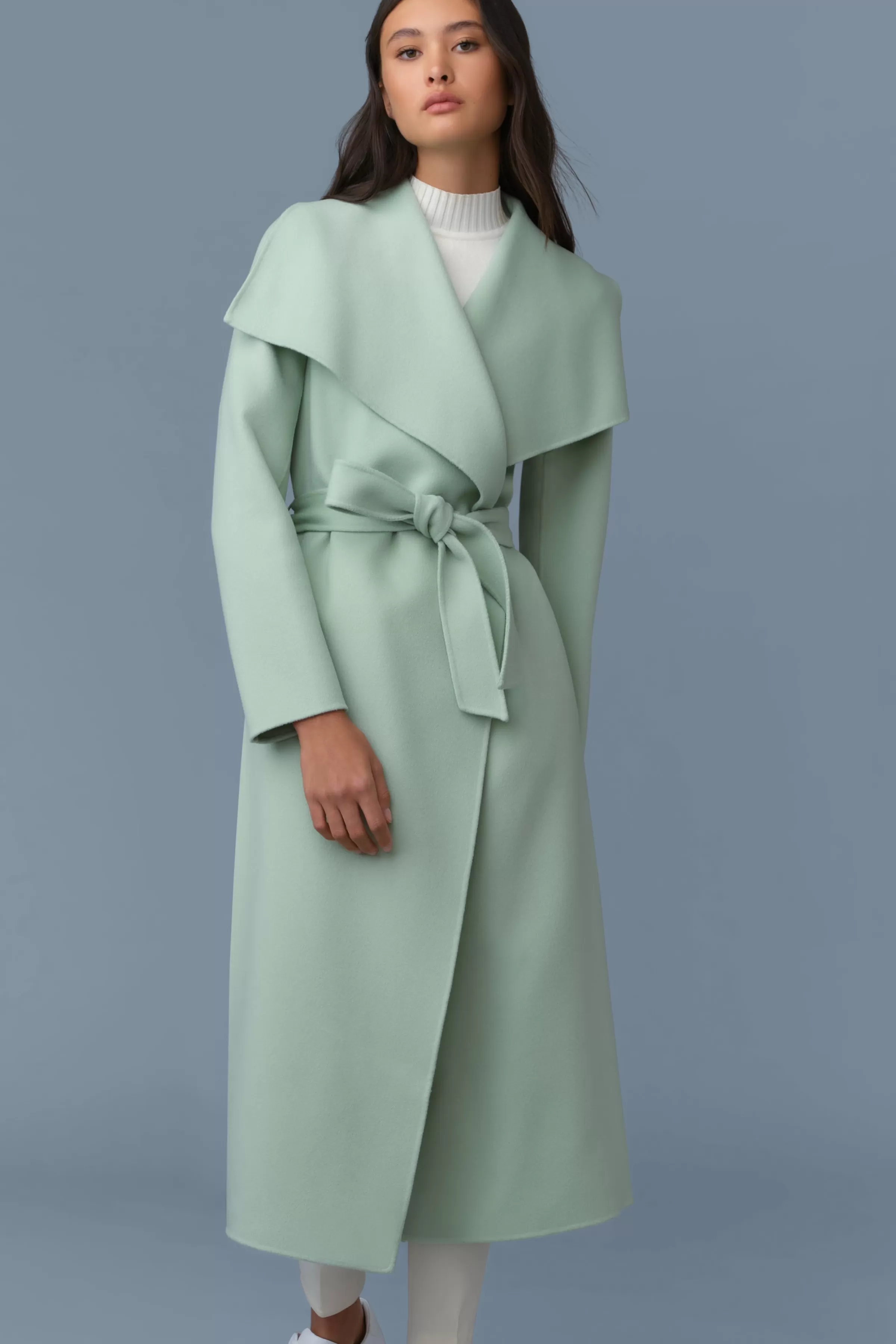 Mai, Double-face Wool Wrap Coat For Ladies | ® US | Mackage Outlet
