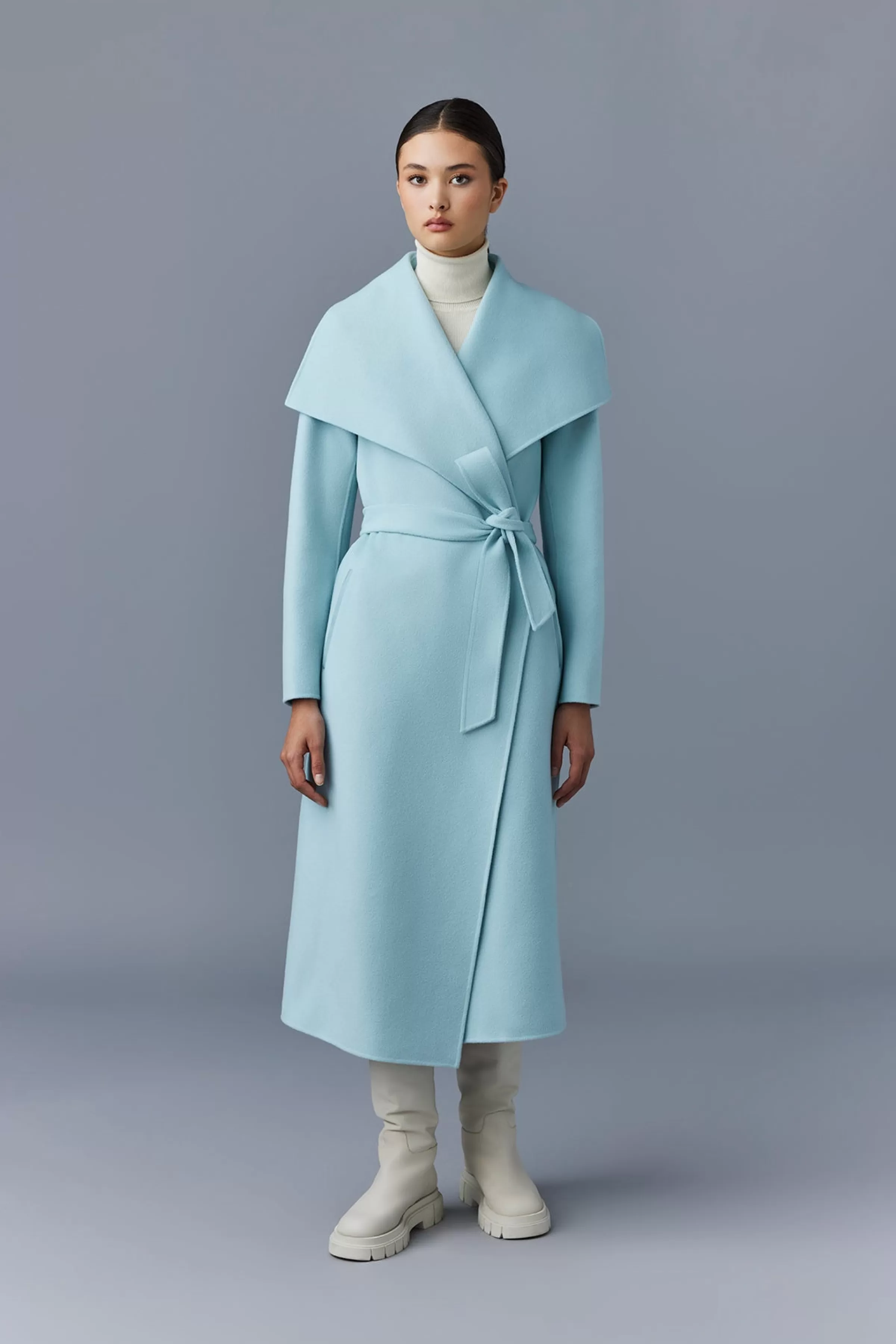 Mai, Double-face Wool Wrap Coat For Ladies | ® US | Mackage Sale