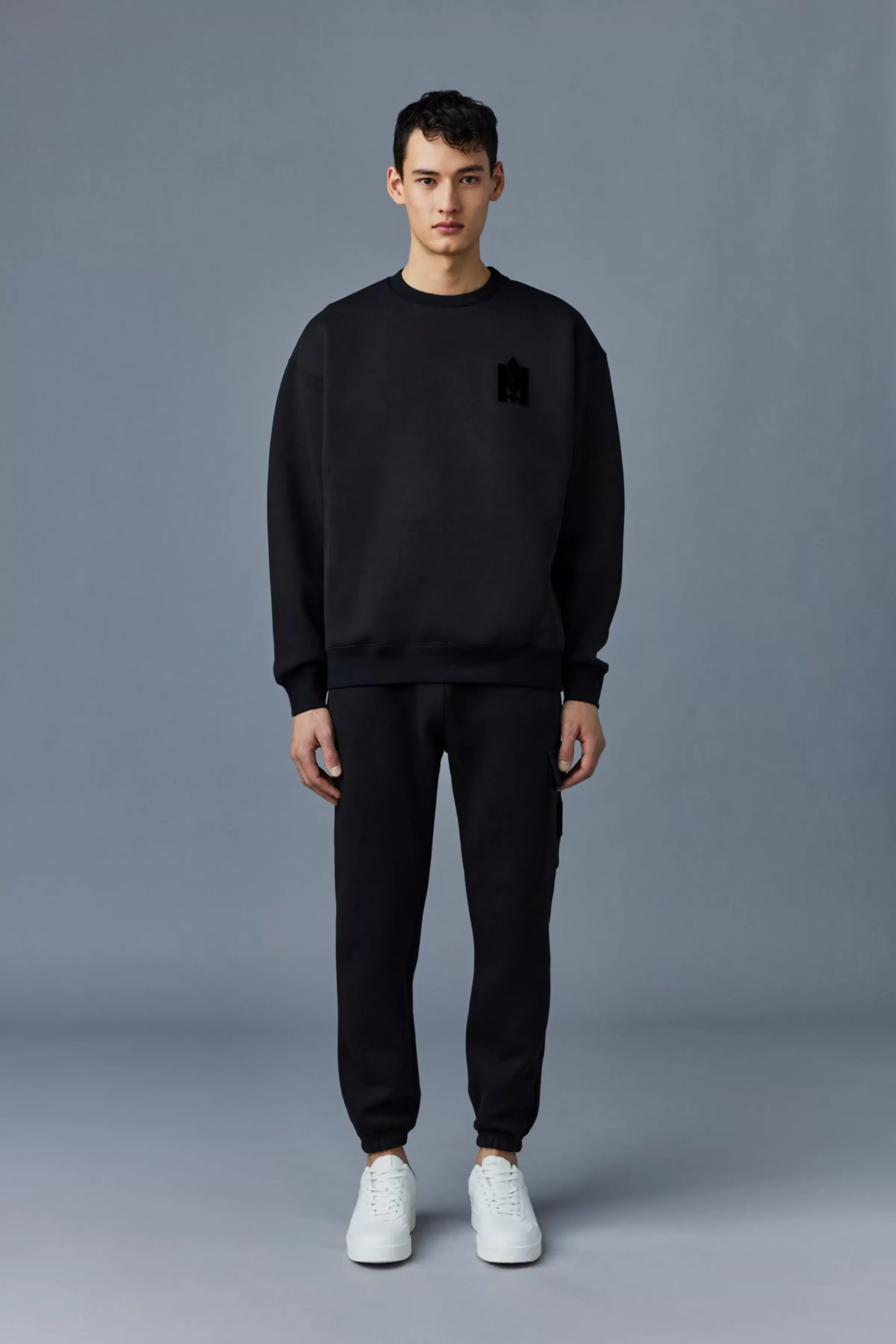 Max, Double Face Jersey Sweatshirt With Embroidered Logo For Men | ® US | Mackage Clearance