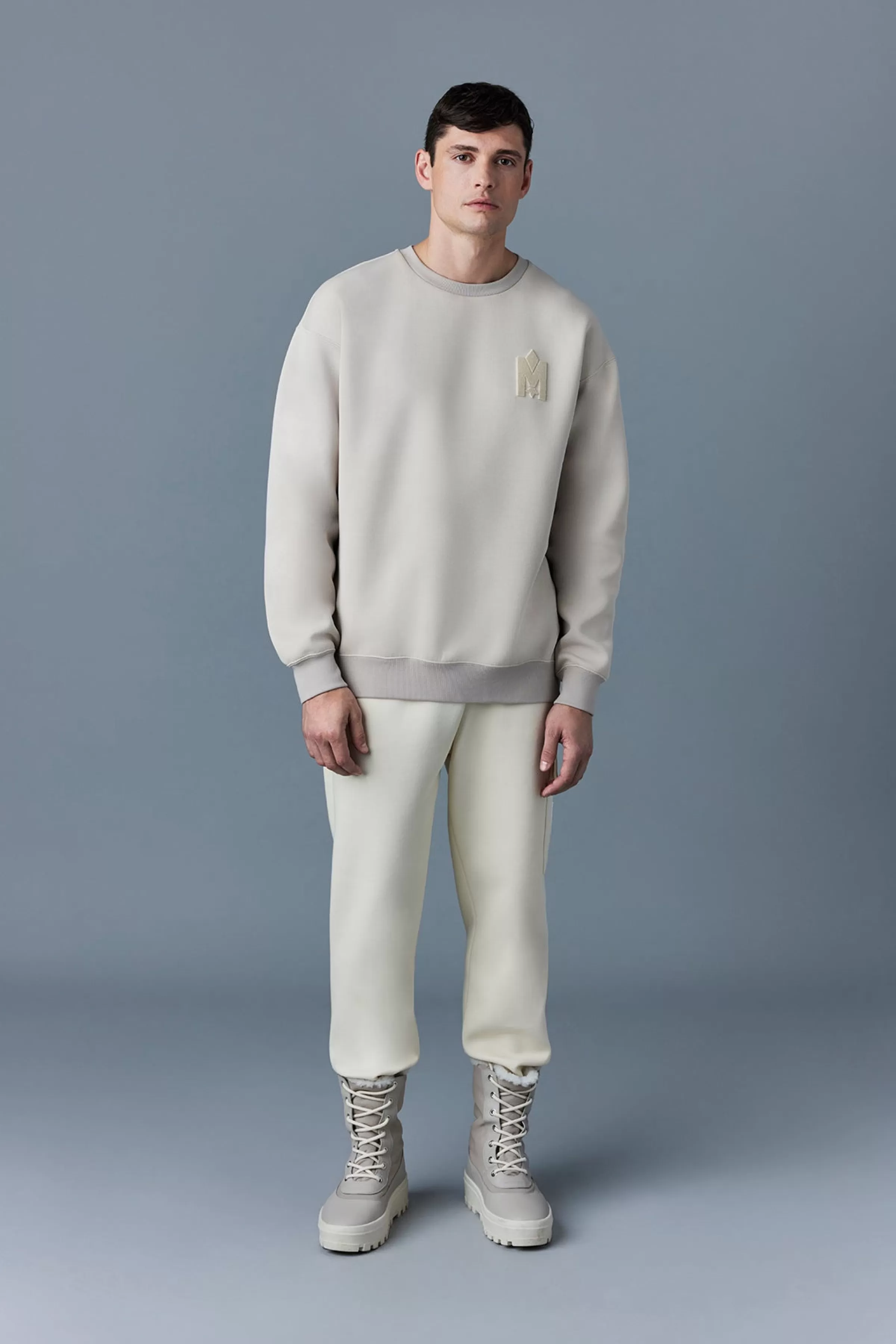 Max, Double Face Jersey Sweatshirt With Embroidered Logo For Men | ® US | Mackage Clearance