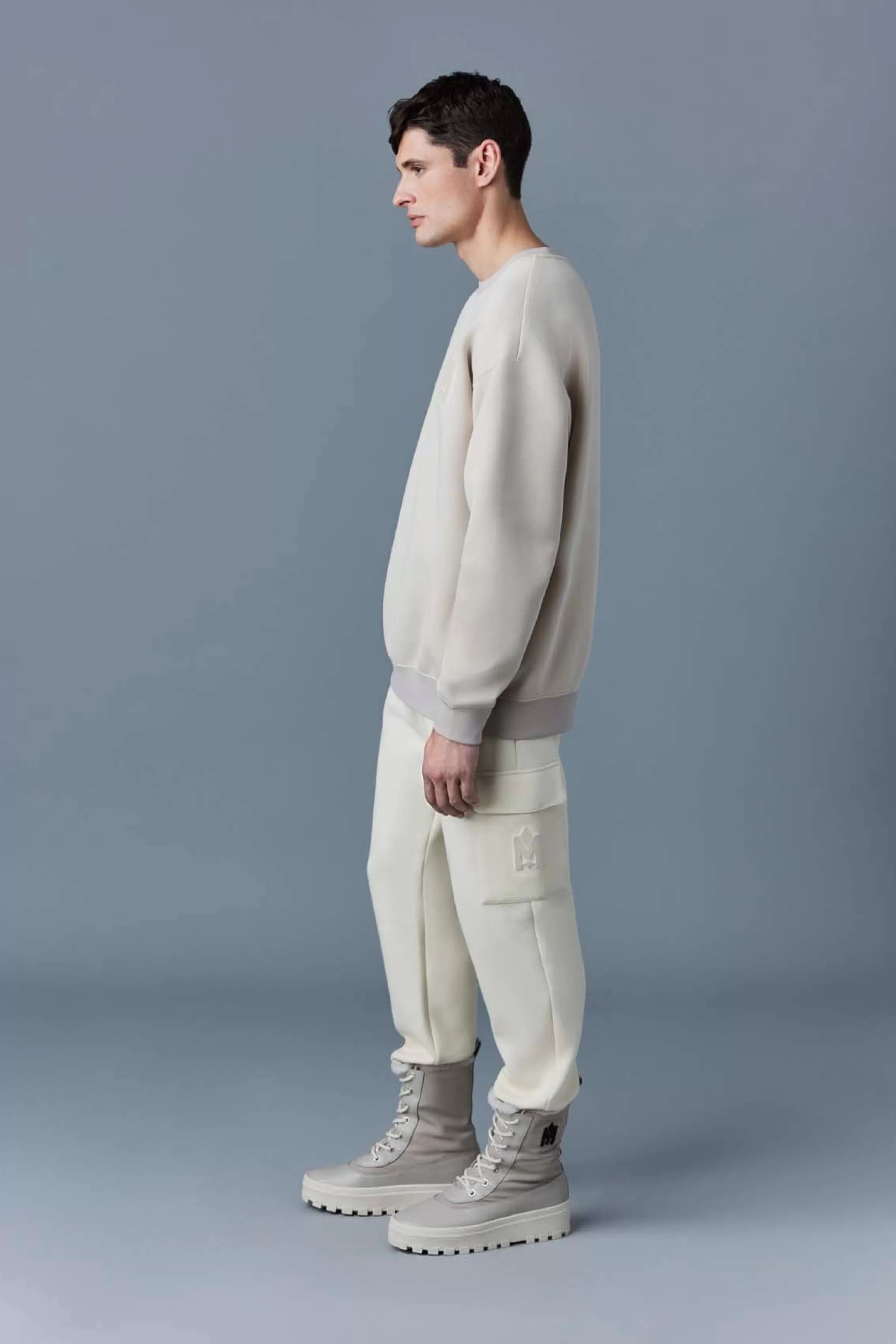 Max, Double Face Jersey Sweatshirt With Embroidered Logo For Men | ® US | Mackage Clearance