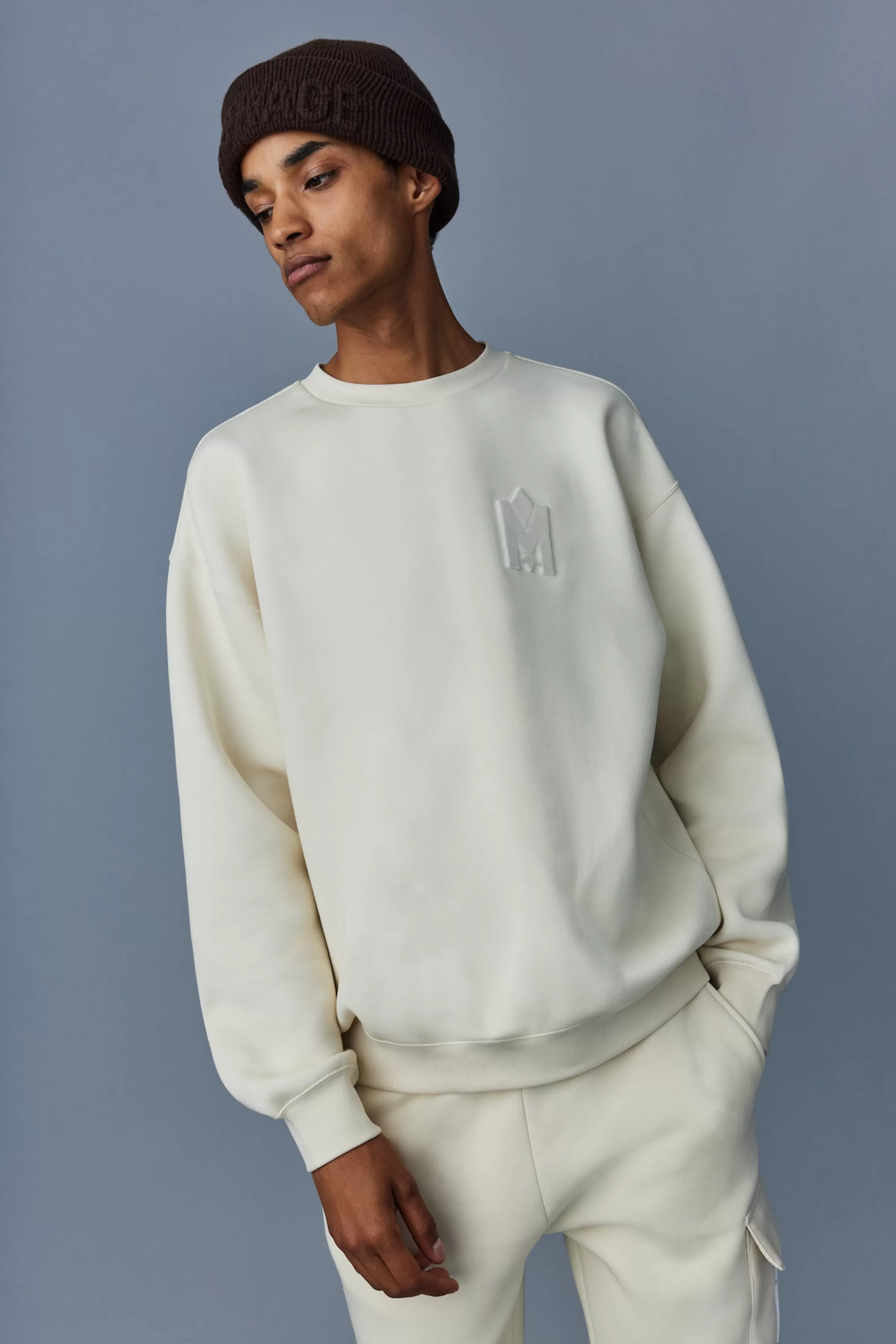 Max, Double Face Jersey Sweatshirt With Embroidered Logo For Men | ® US | Mackage Clearance