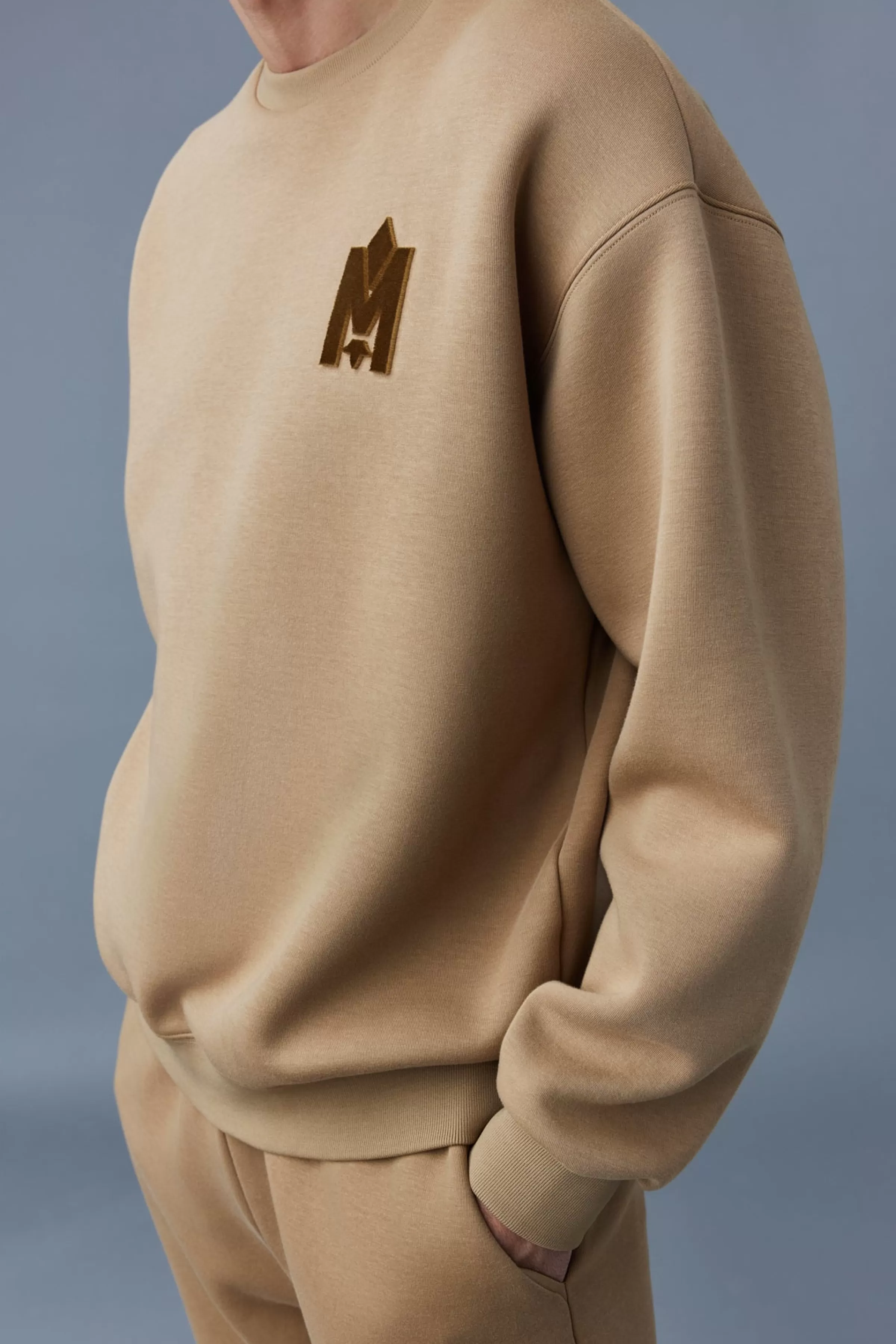 Max, Double Face Jersey Sweatshirt With Embroidered Logo For Men | ® US | Mackage Clearance