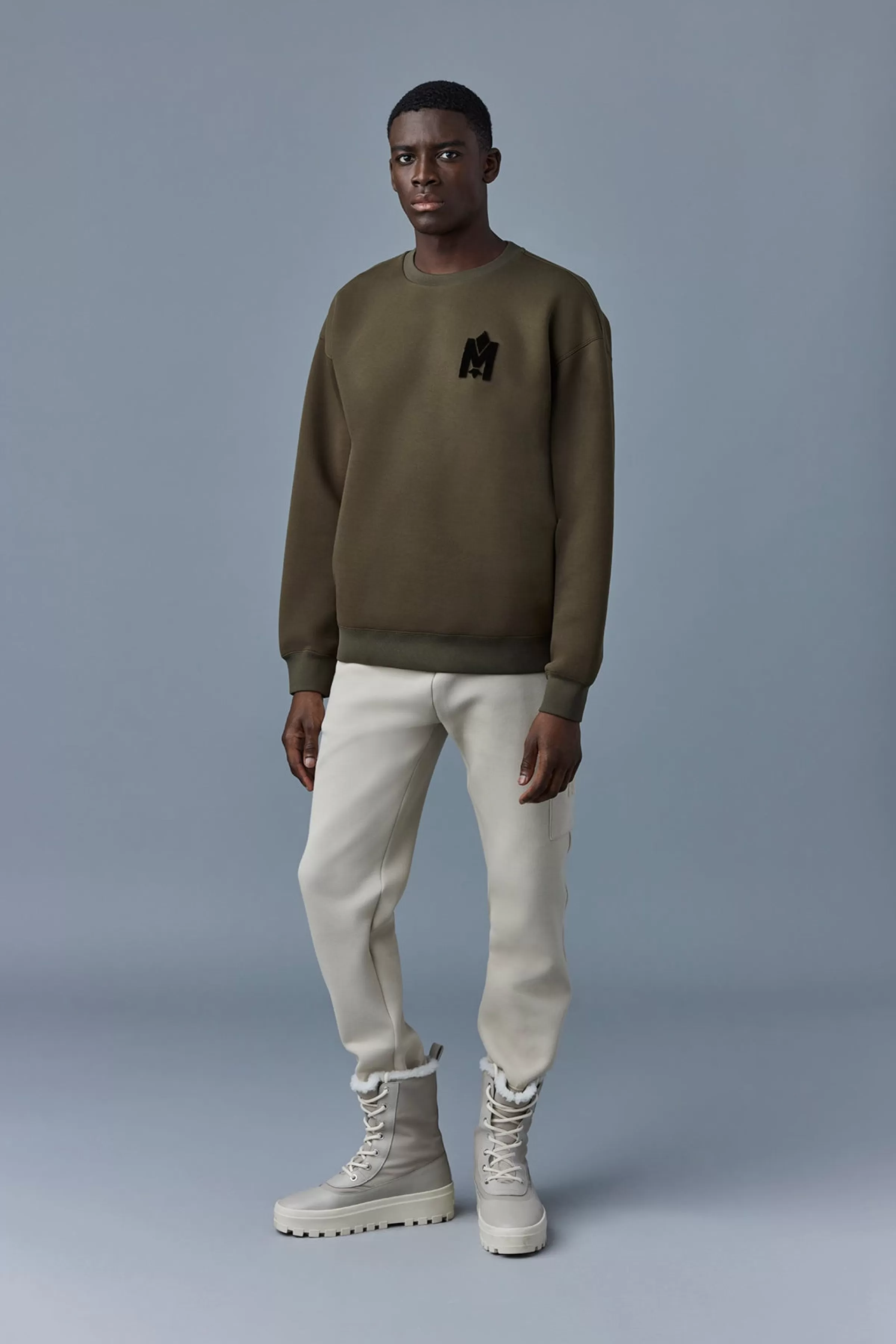Max, Double Face Jersey Sweatshirt With Embroidered Logo For Men | ® US | Mackage Sale