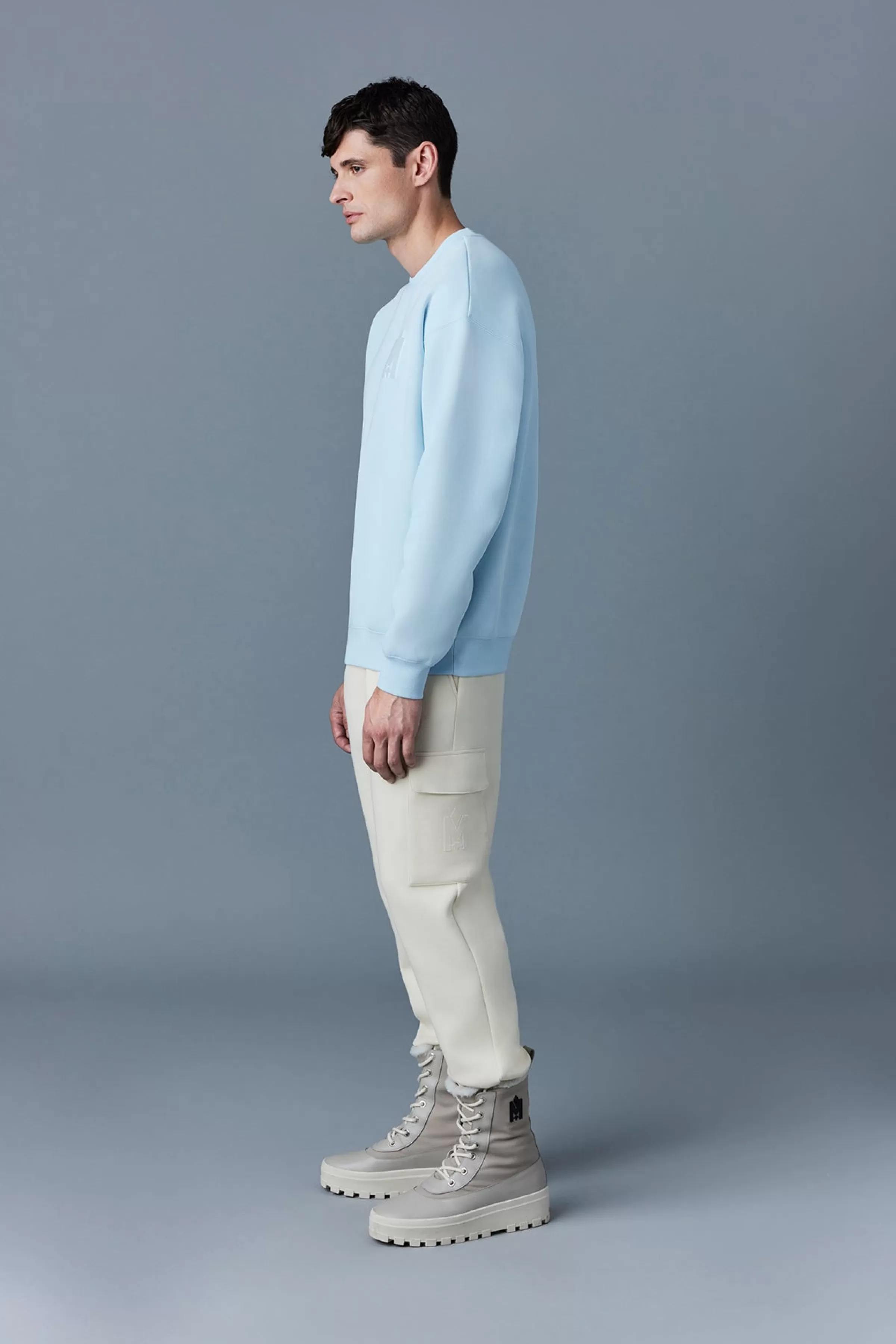 Max, Double Face Jersey Sweatshirt With Embroidered Logo For Men | ® US | Mackage Sale