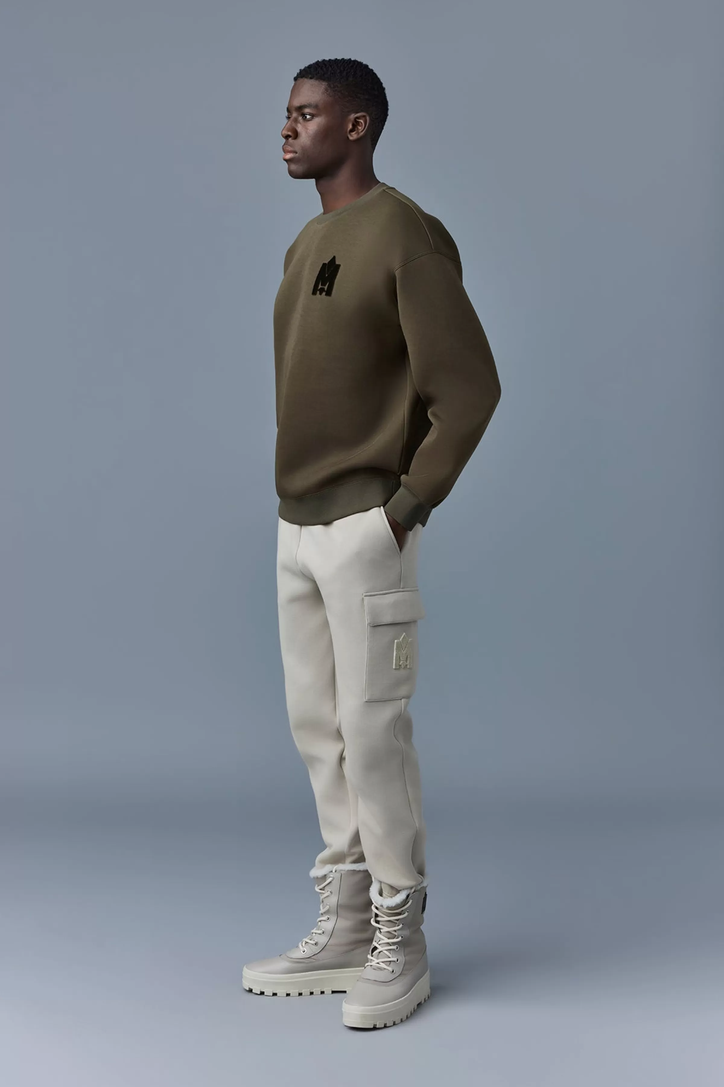 Max, Double Face Jersey Sweatshirt With Embroidered Logo For Men | ® US | Mackage Sale