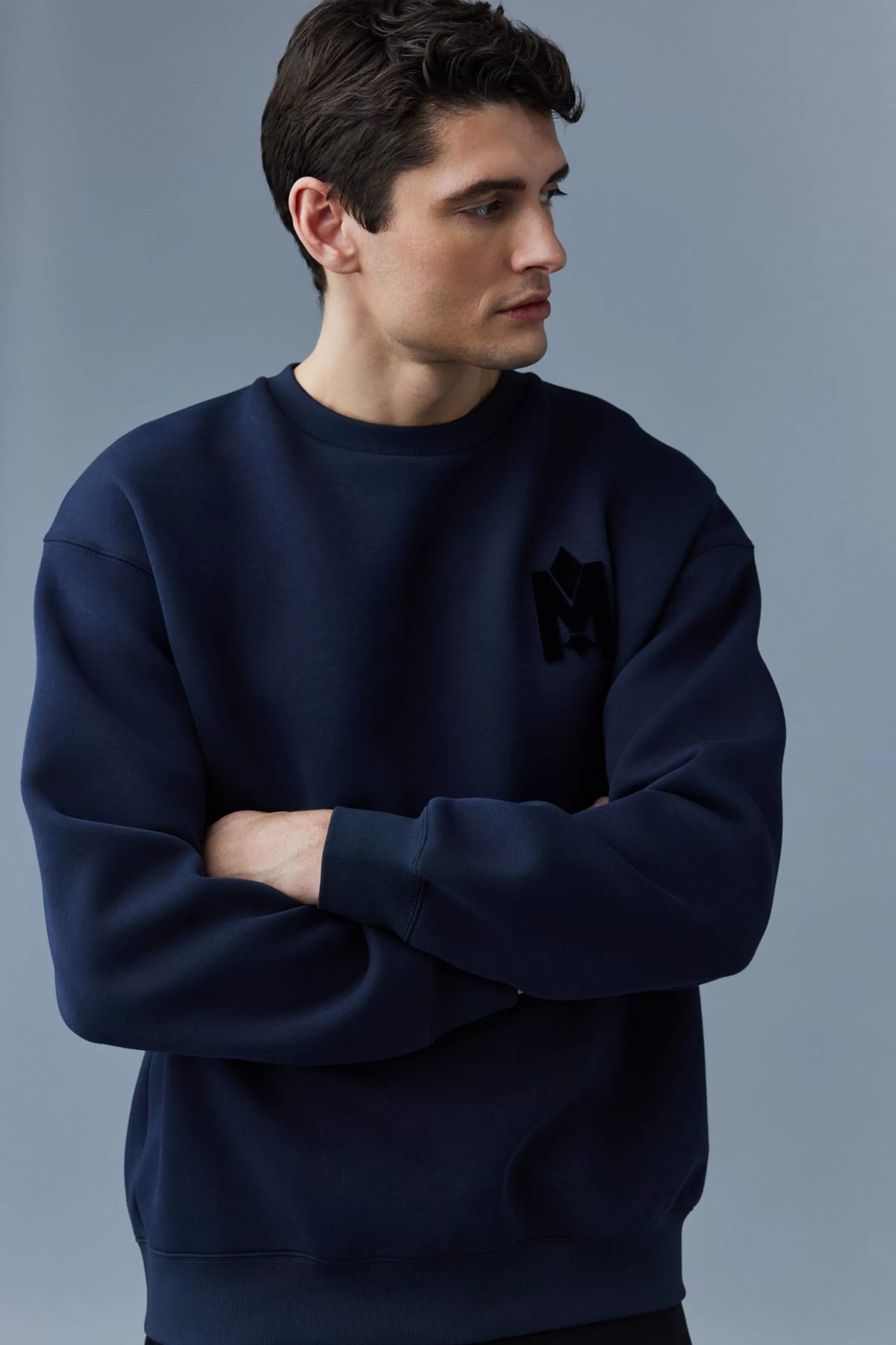 Max, Double Face Jersey Sweatshirt With Embroidered Logo For Men | ® US | Mackage Sale