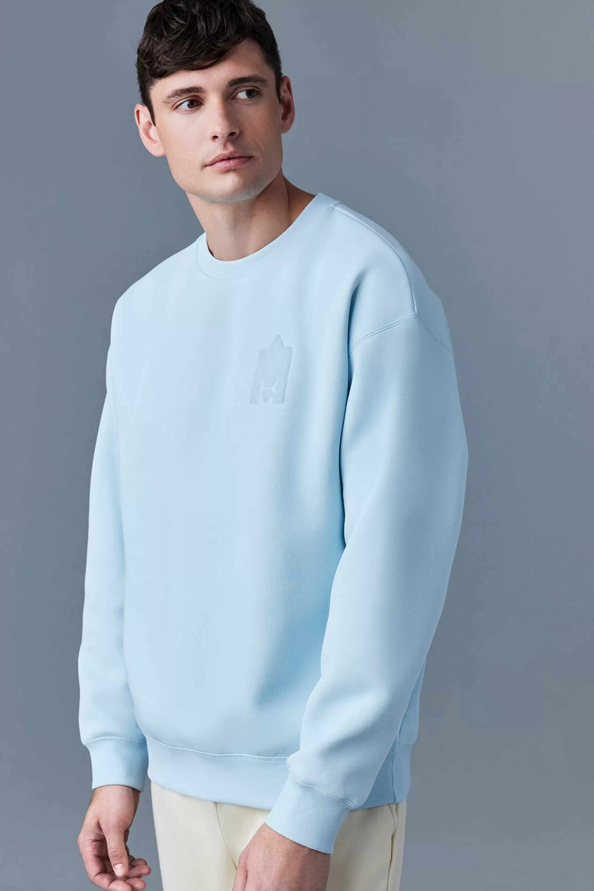 Max, Double Face Jersey Sweatshirt With Embroidered Logo For Men | ® US | Mackage Sale