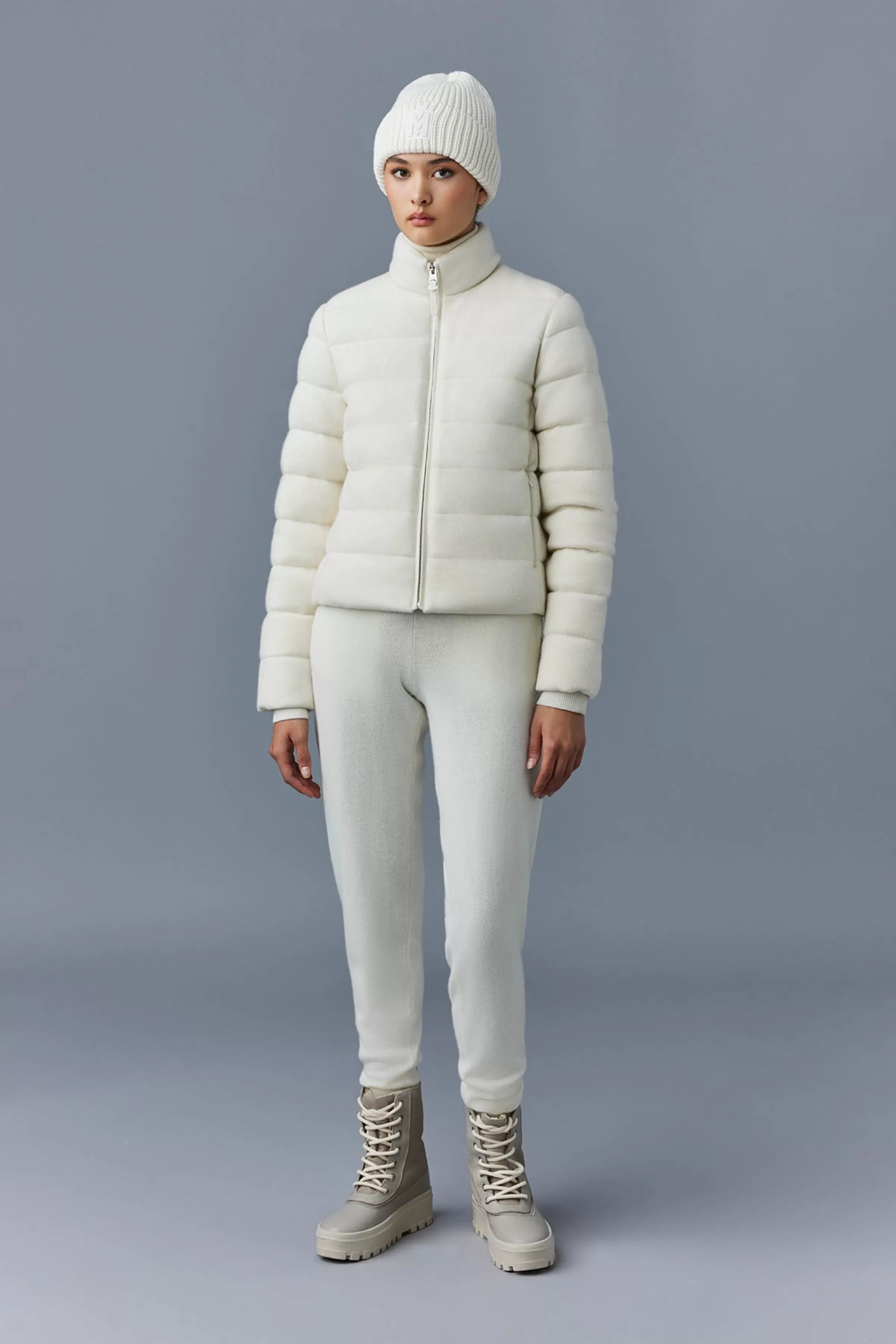 Melia, Cashmere Blend Jacket With Stand Collar For Ladies | ® US | Mackage Discount