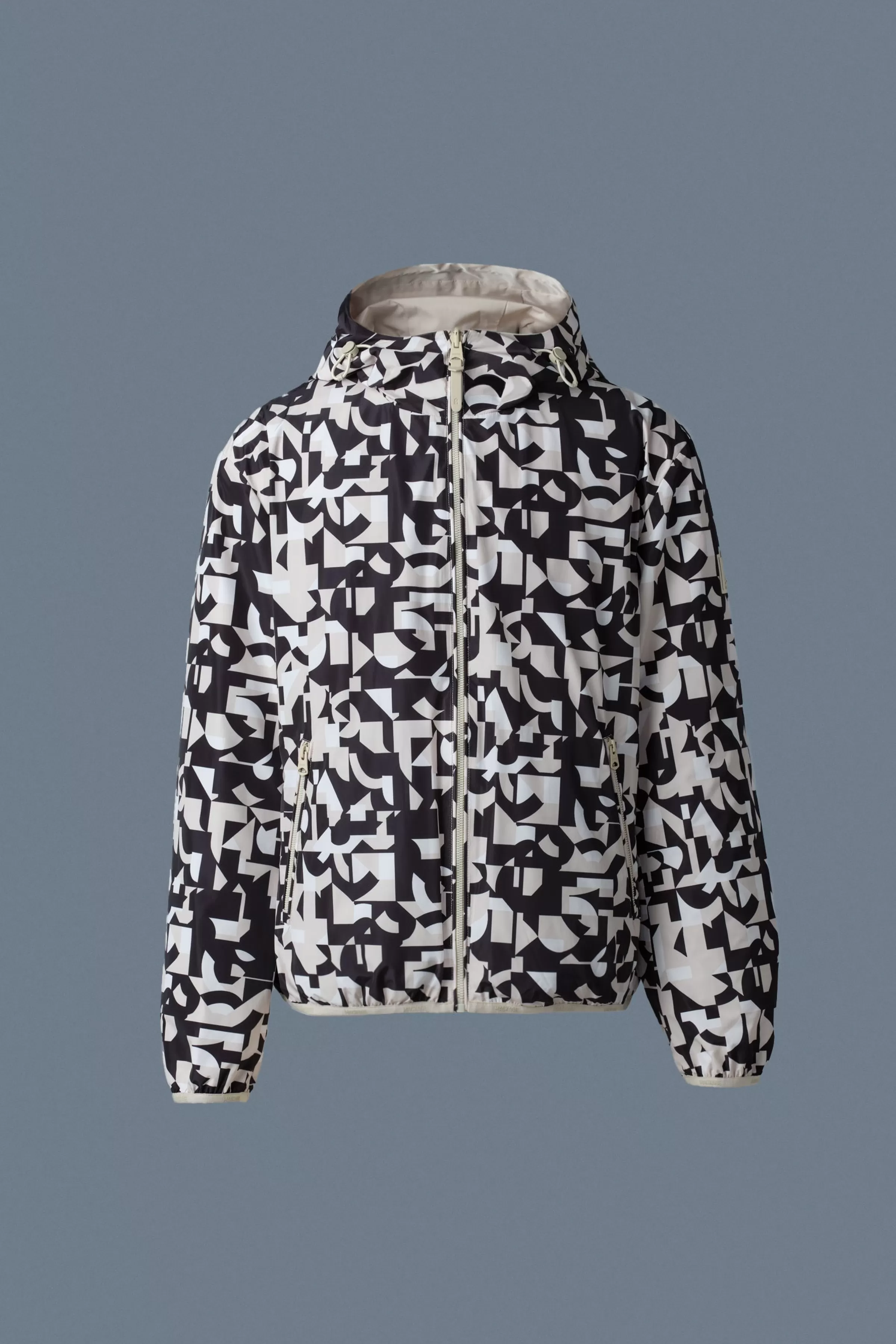 Michael-Pr, Reversible Abstract Geometric Jacket With Hood | ® US | Mackage Hot