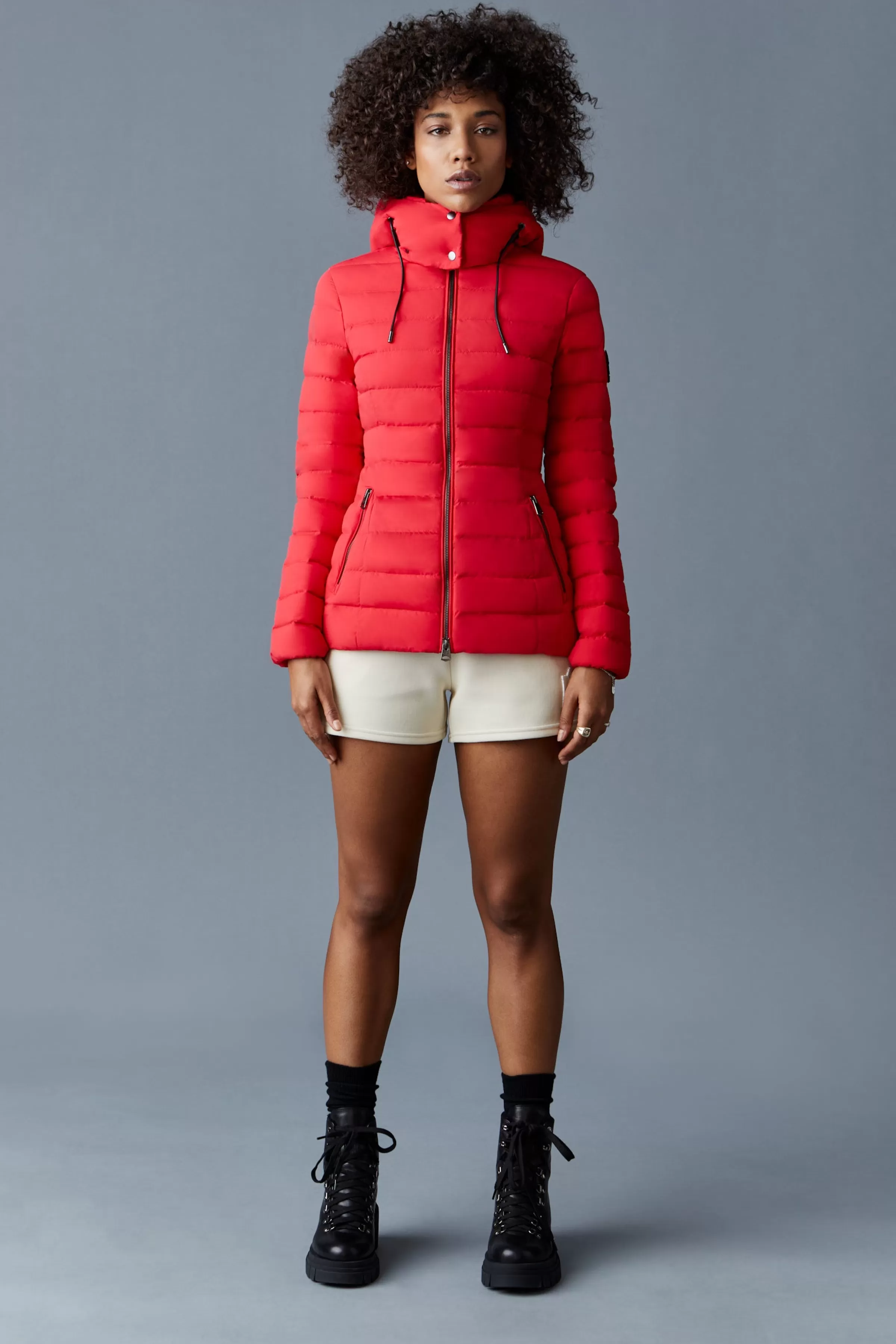 Michi, Agile-360 Stretch Light Down Jacket With Hood For Ladies | ® US | Mackage Best Sale